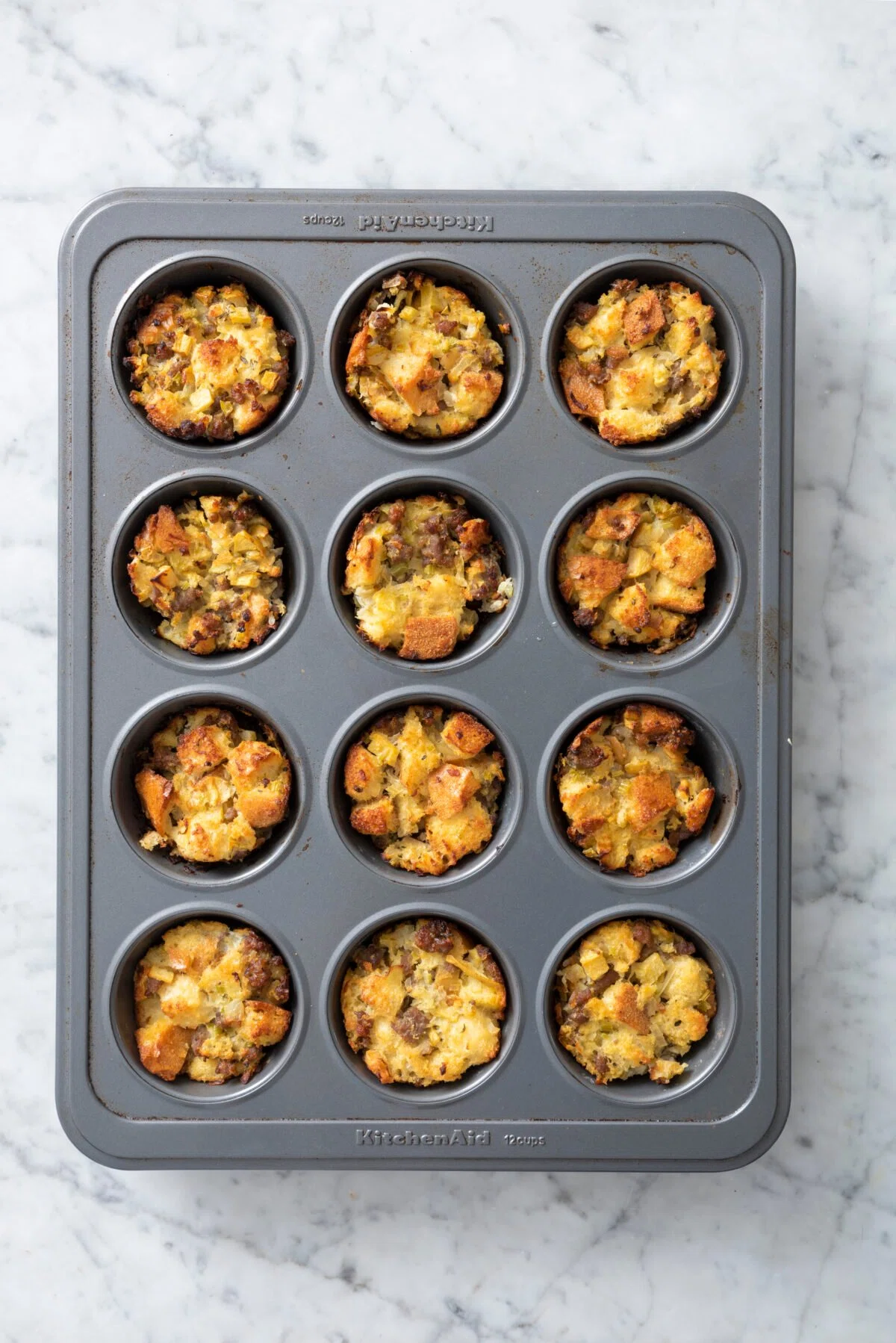 Apple Sausage Stuffing Bites