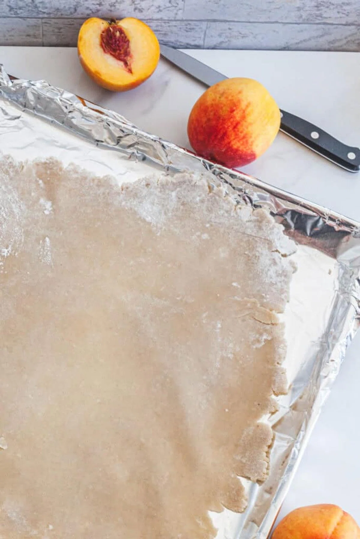Rustic Peach Tart