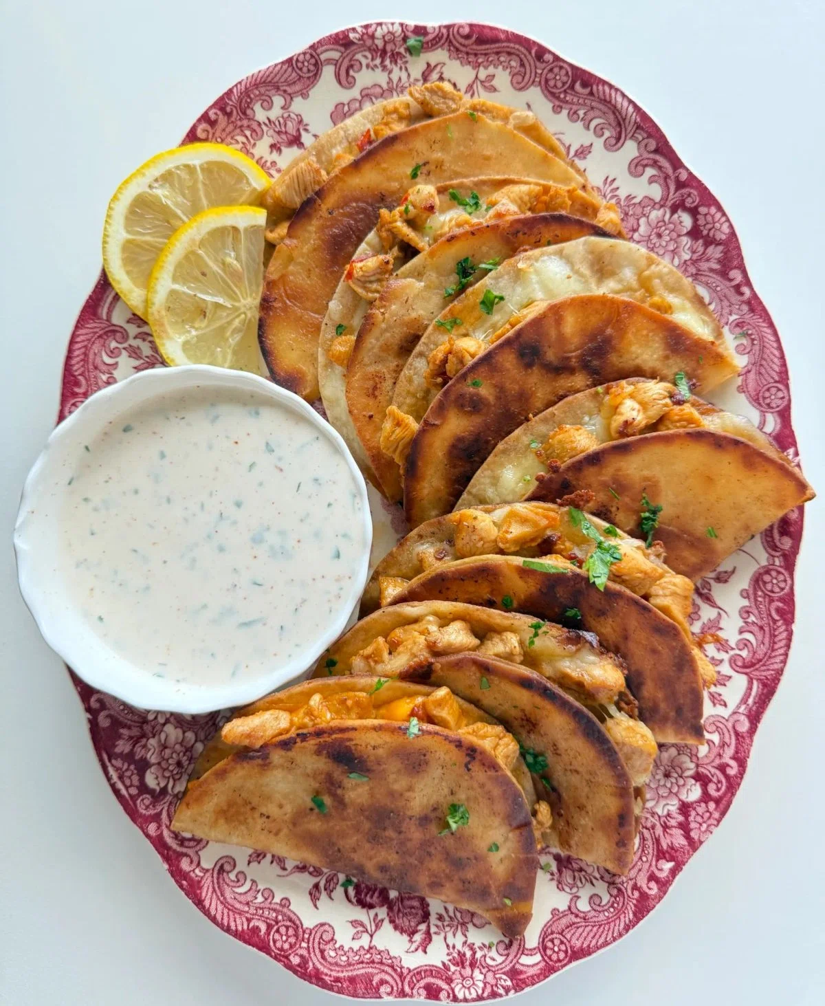 Crispy Chipotle Chicken Tacos with Ranch Sauce
