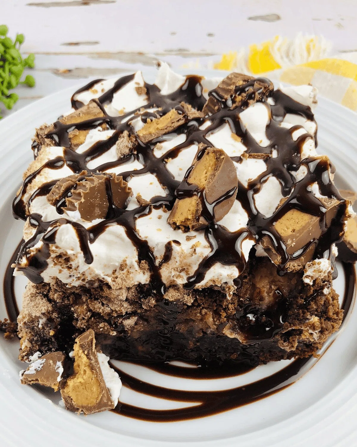 Chocolate Peanut Butter Dump Cake