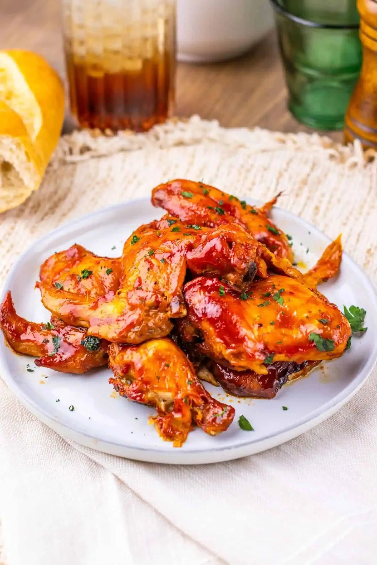 Honey Chipotle Slow Cooker Chicken Wings