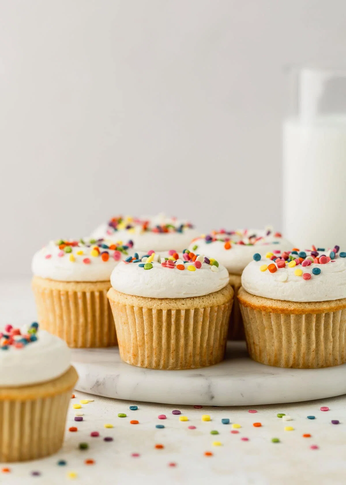 Easy Small Batch Vanilla Cupcakes
