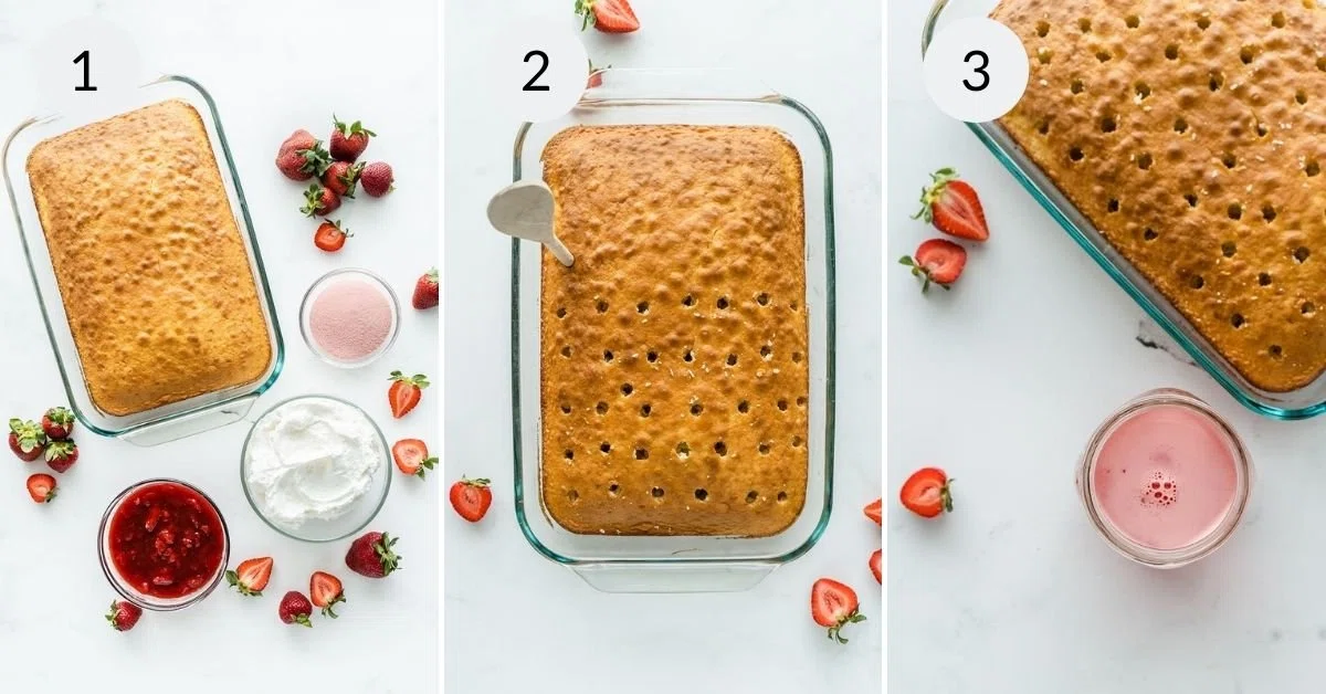 Jello Strawberry Cake