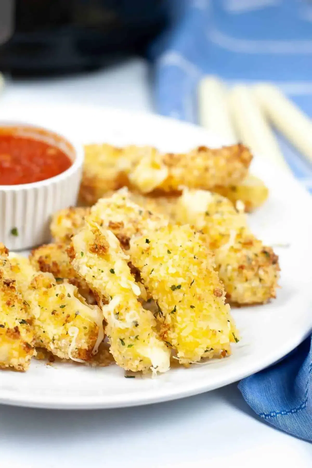 Homemade Air Fryer Mozzarella Sticks