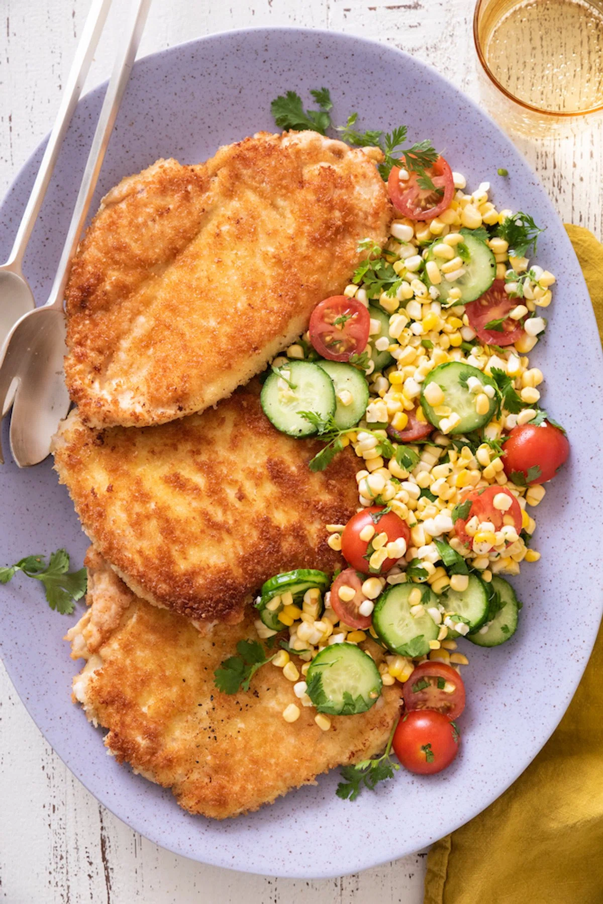 Chicken Paillard with Summer Salad
