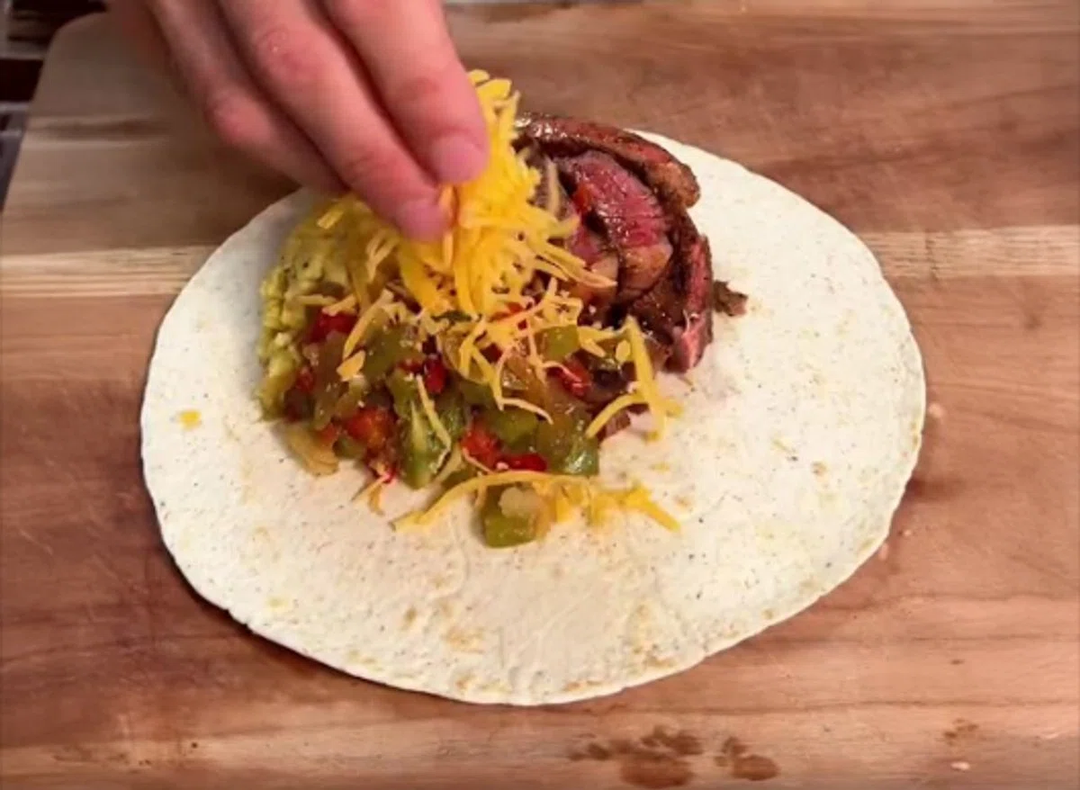 High Protein Steak, Egg & Cheese Burrito