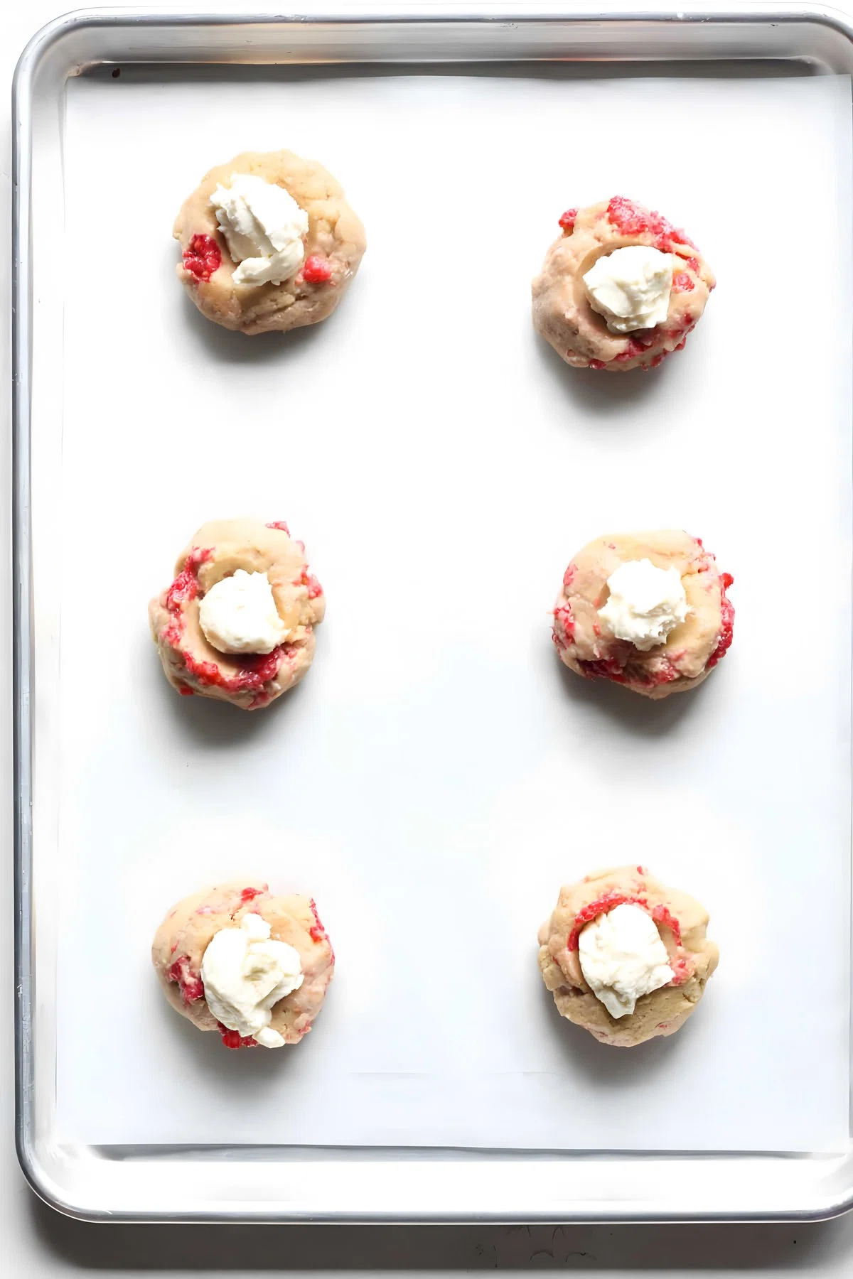 Raspberry Cheesecake Cookies