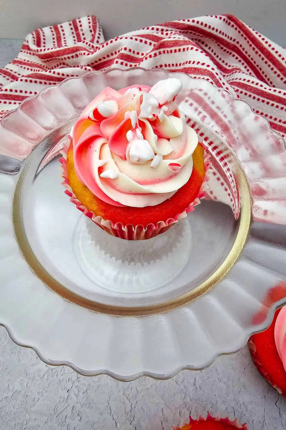 Candy Cane Cupcakes
