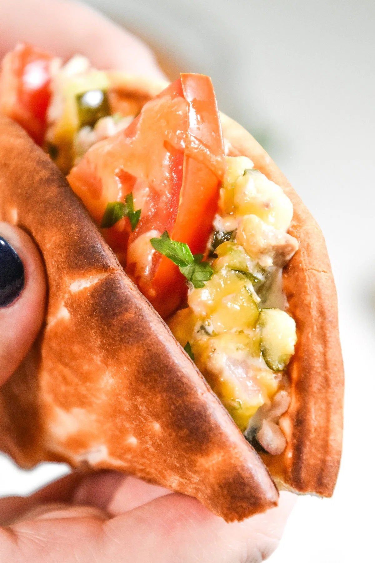 Tuna Melt Pita Sandwiches
