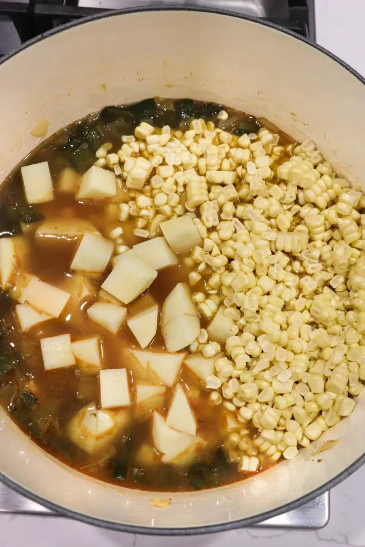 Corn and Poblano Chowder