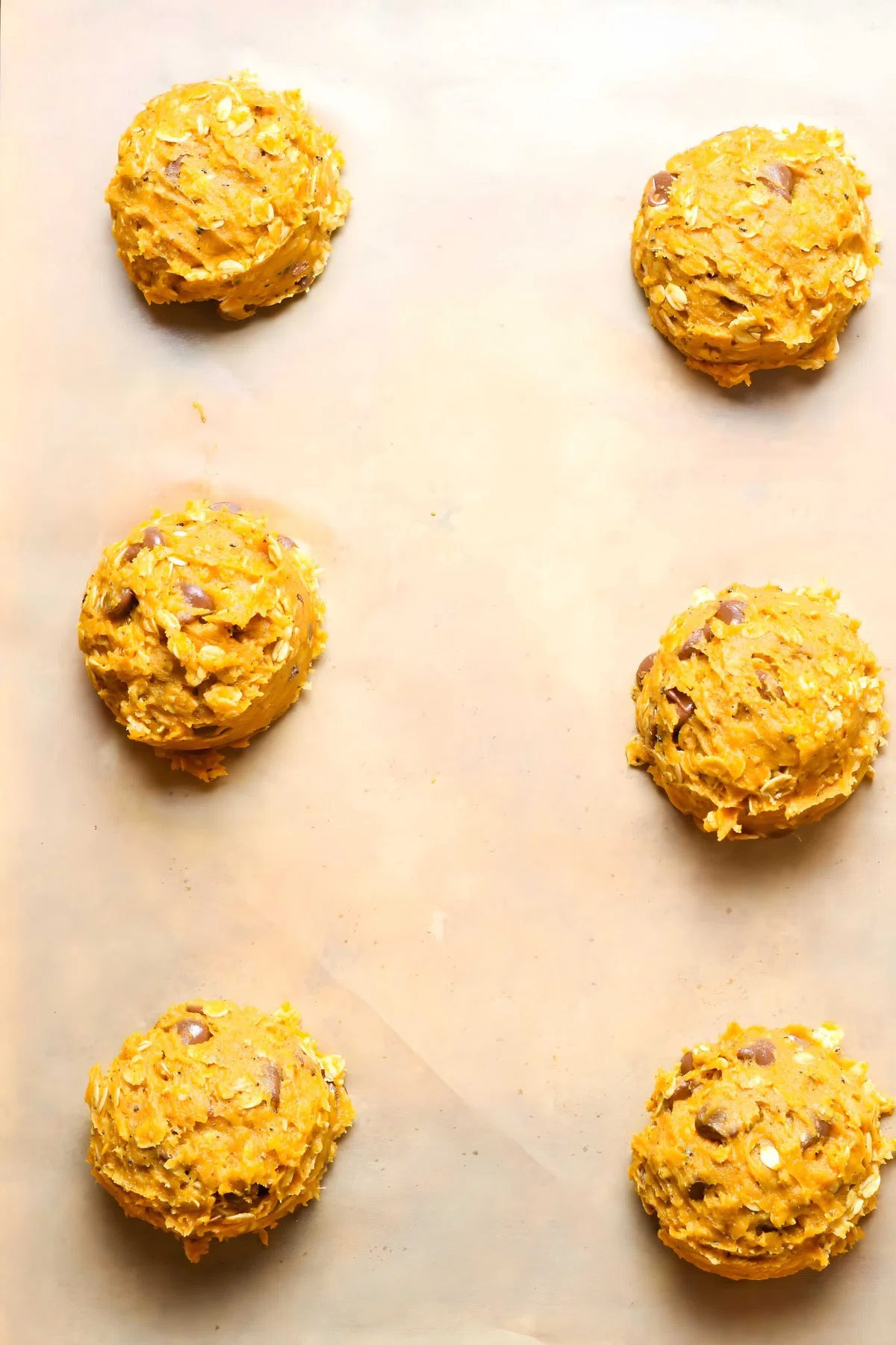 Pumpkin Oatmeal Chocolate Chip Cookies
