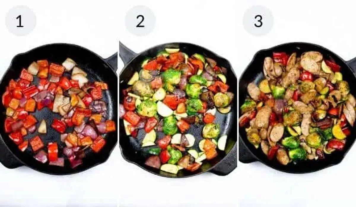 Chicken Apple Sausage Skillet