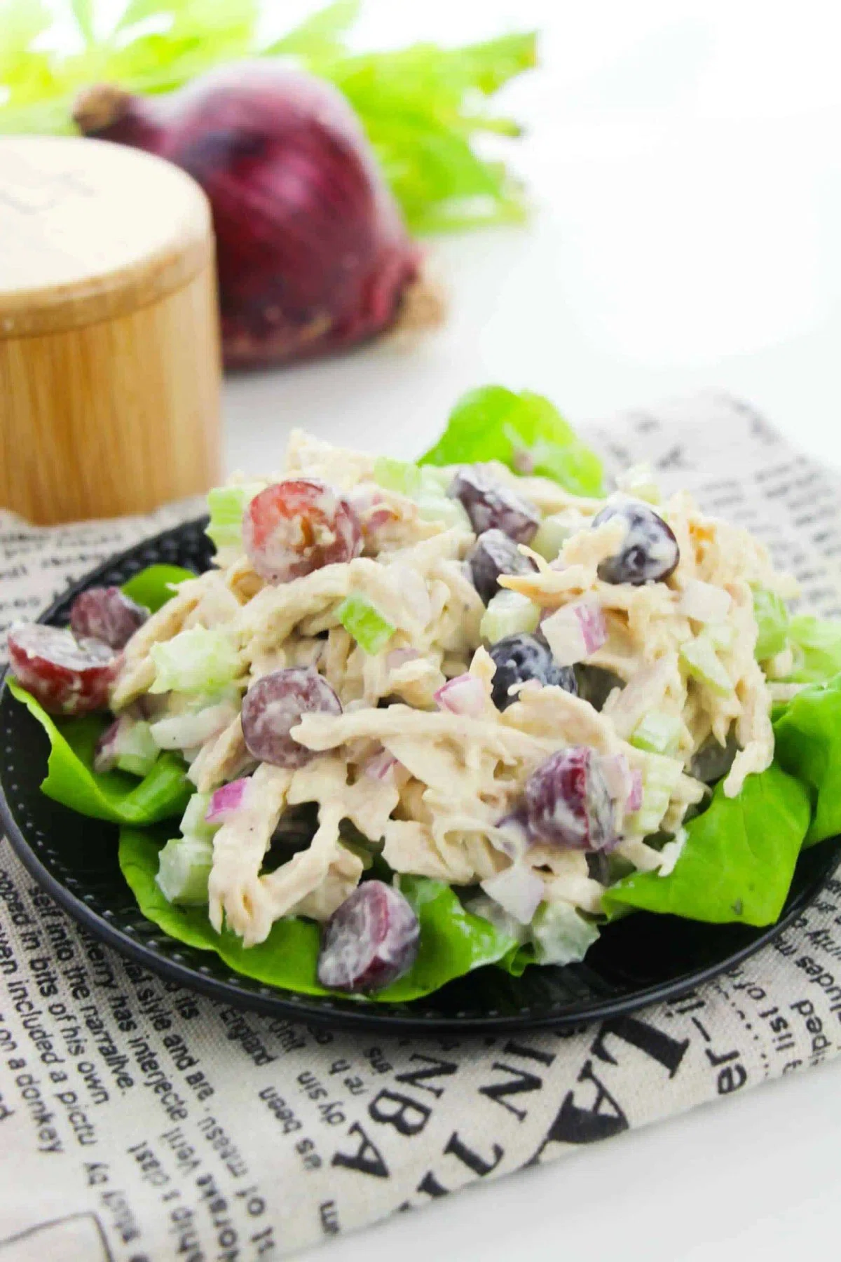 Chicken Salad with Almonds and Grapes