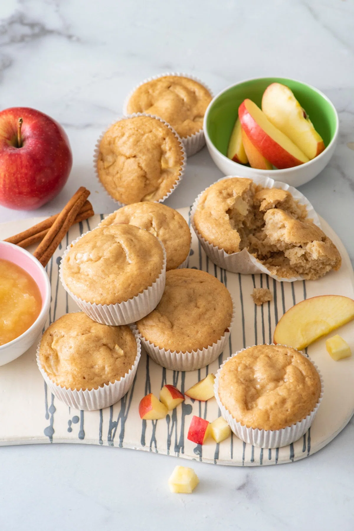 Apple Applesauce Muffins