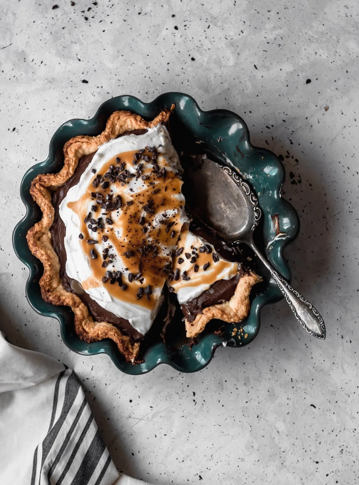 Chocolate Cream Pie + Bourbon Butterscotch