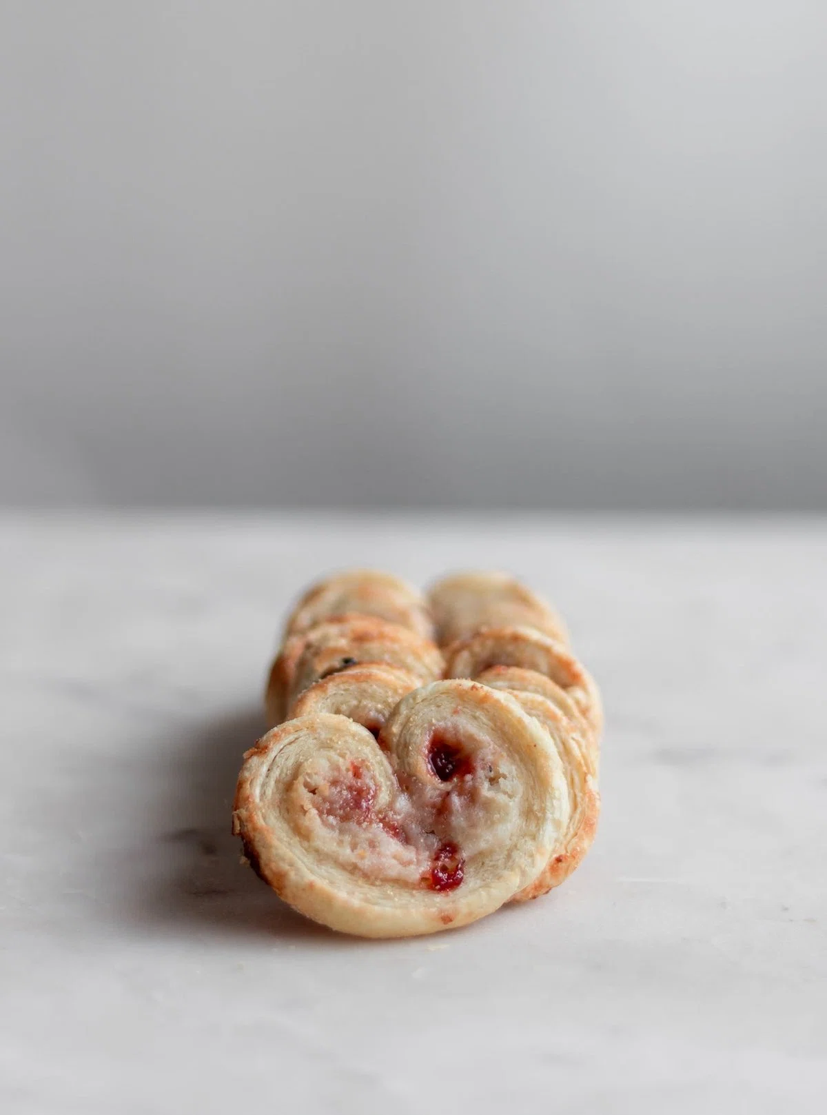 Strawberry Palmiers With Cream Cheese