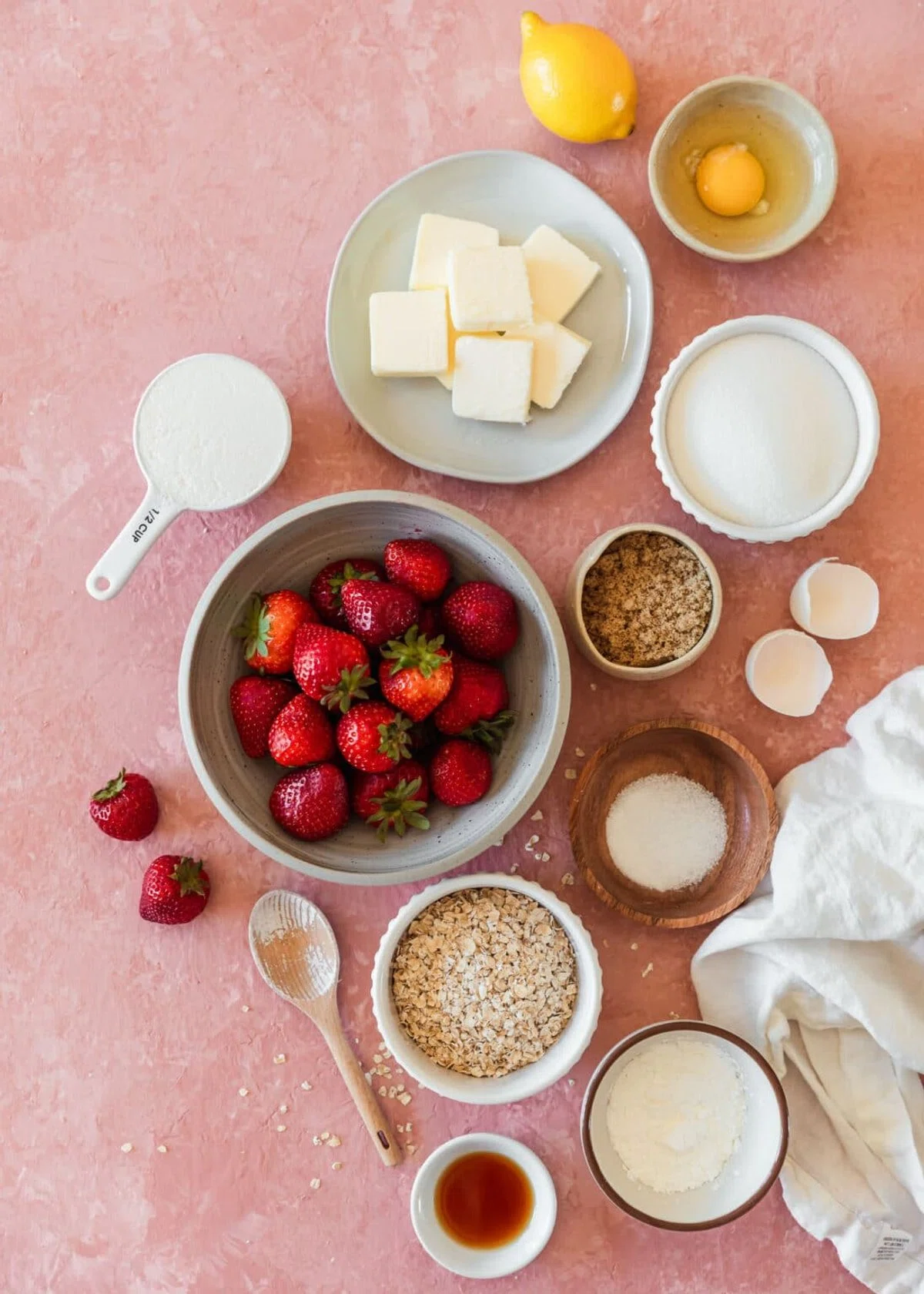 Brown Butter Strawberry Crumble Pie