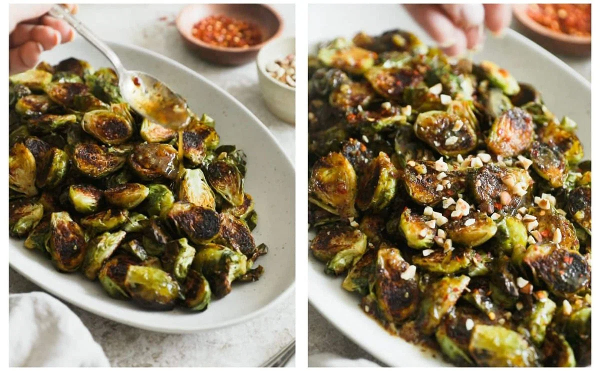 The Best Hot Honey Brussels Sprouts