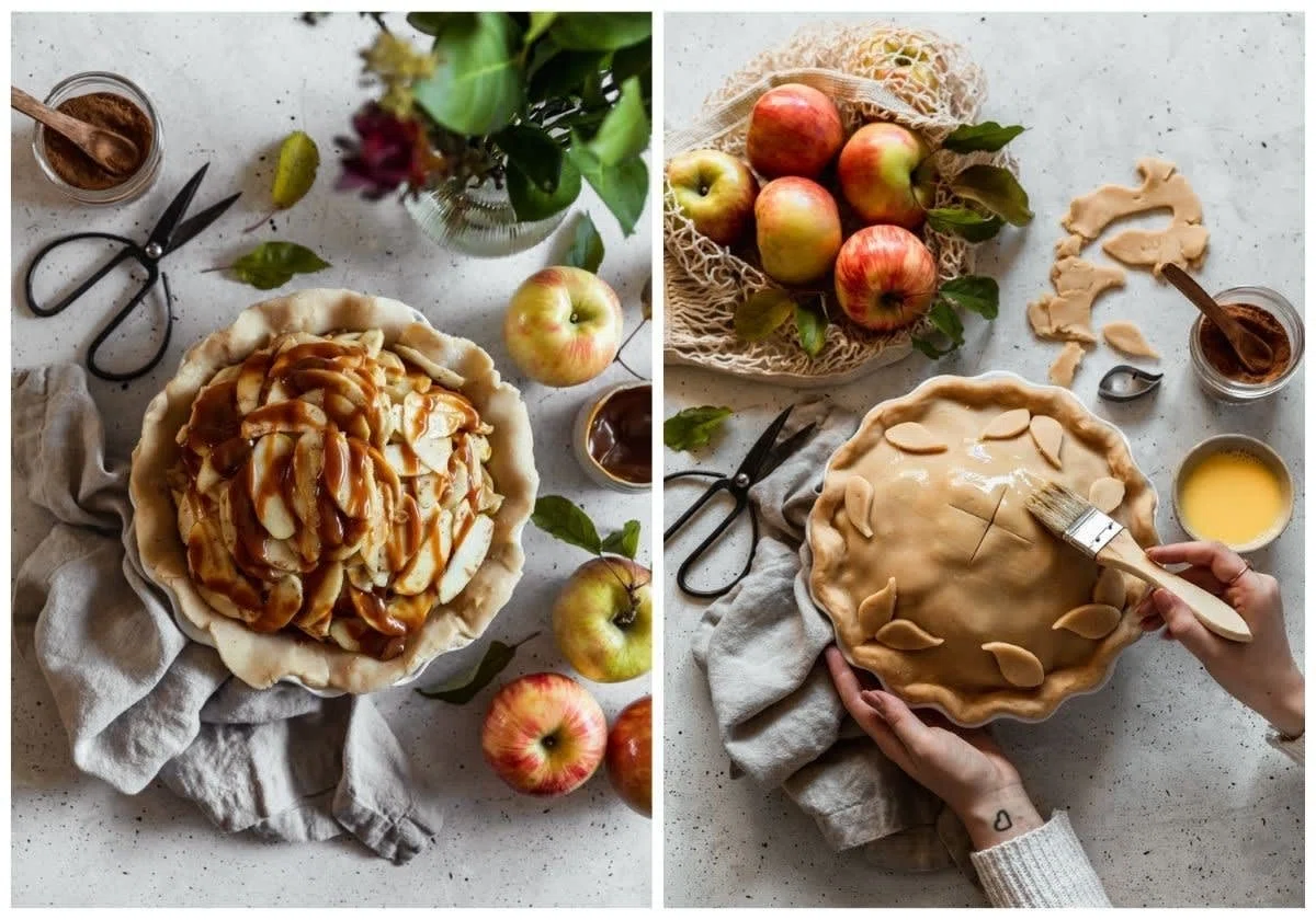 Caramel Apple Pie With Brown Butter Crust