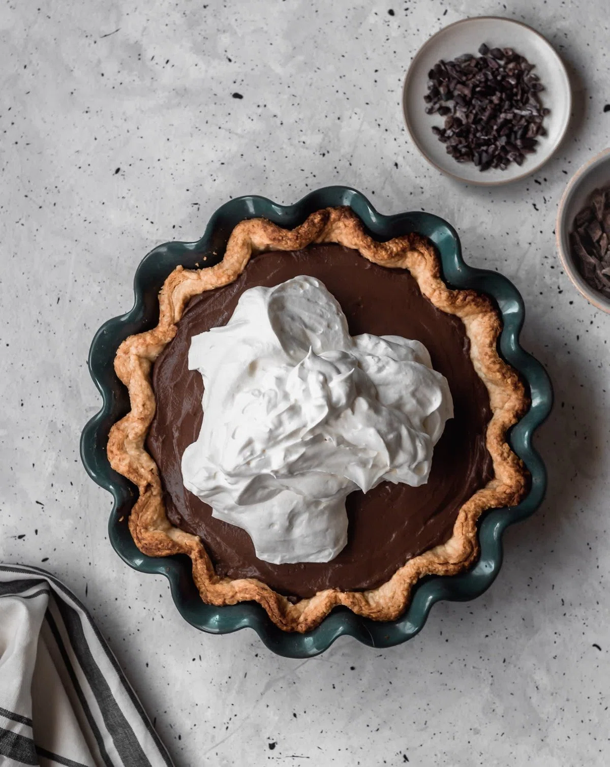Chocolate Cream Pie + Bourbon Butterscotch