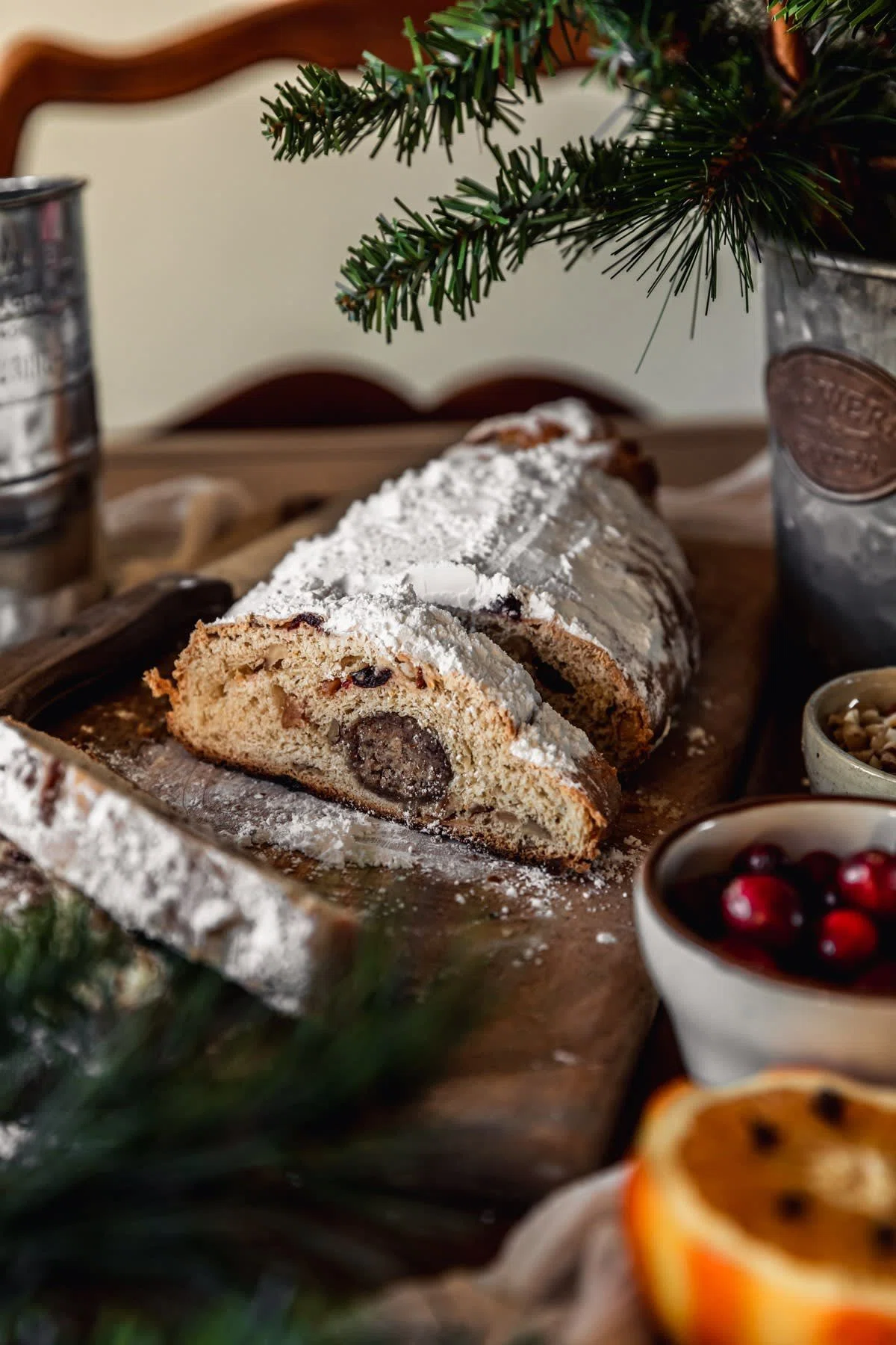 Stollen With Hazelnut Marzipan