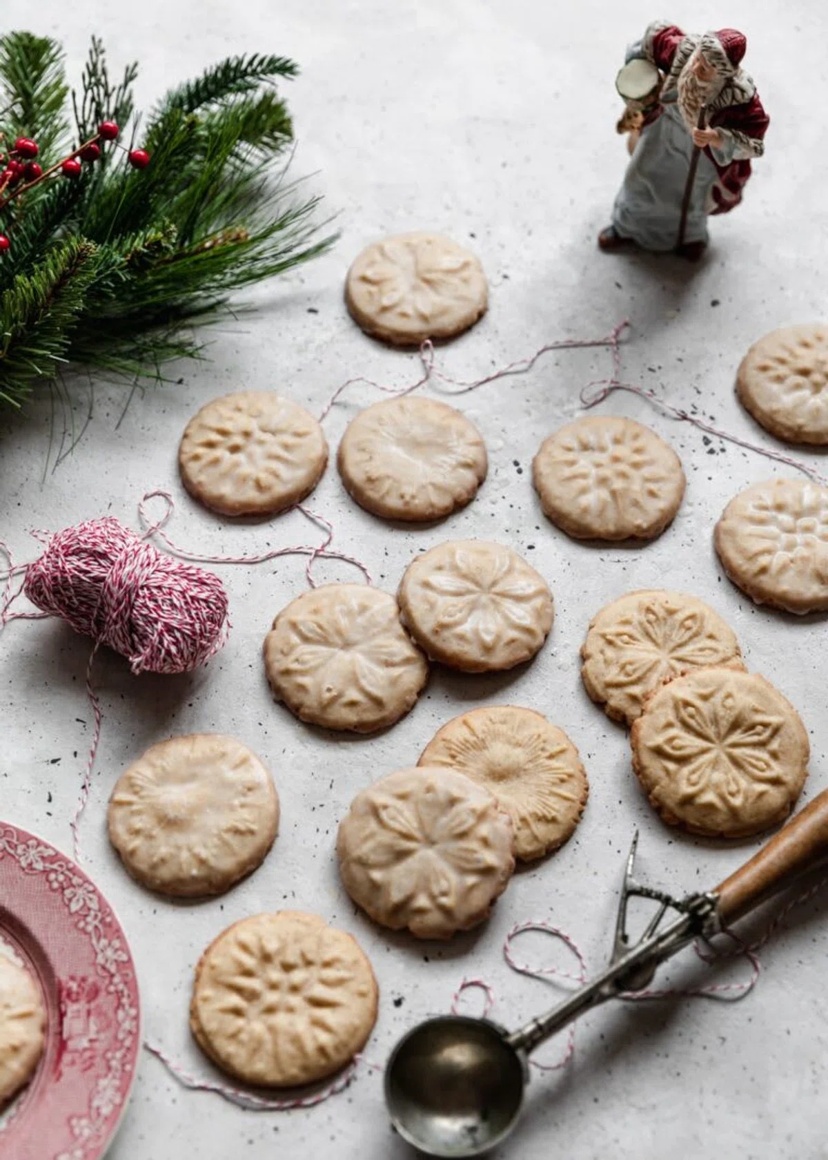 Eggnog Cookies With Boozy Glaze