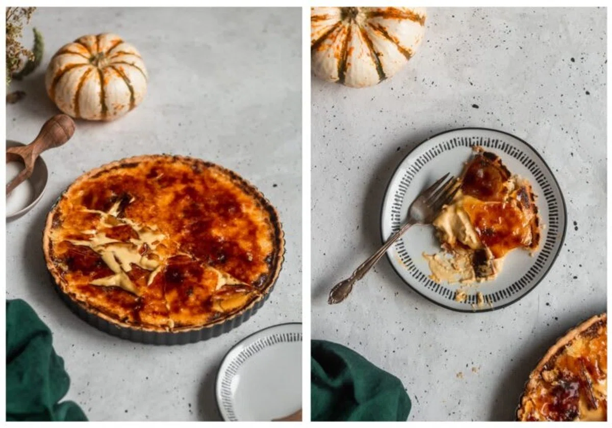 Pumpkin Crème Brûlée Tart