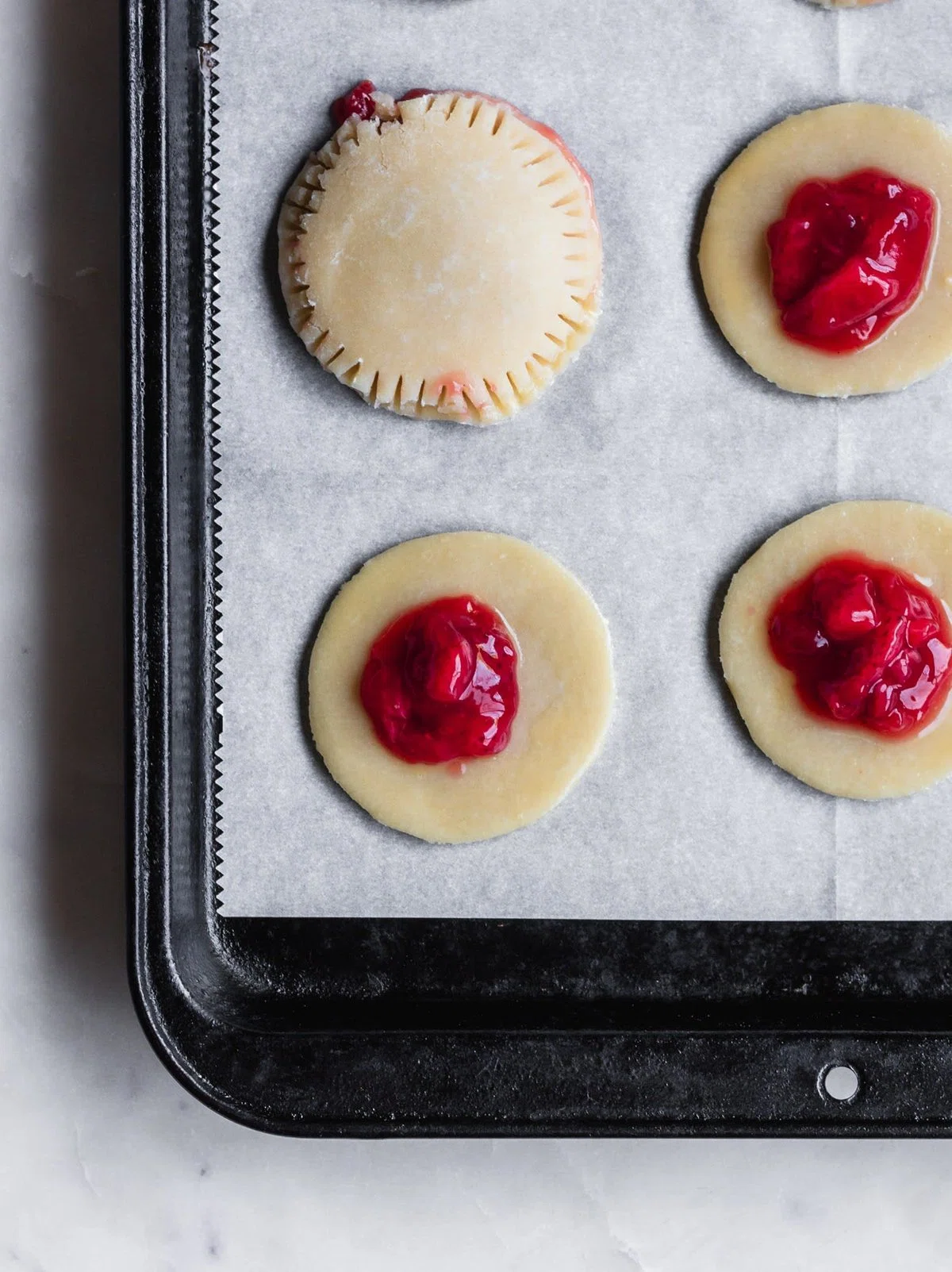 Strawberry Balsamic Hand Pies + Honey Glaze