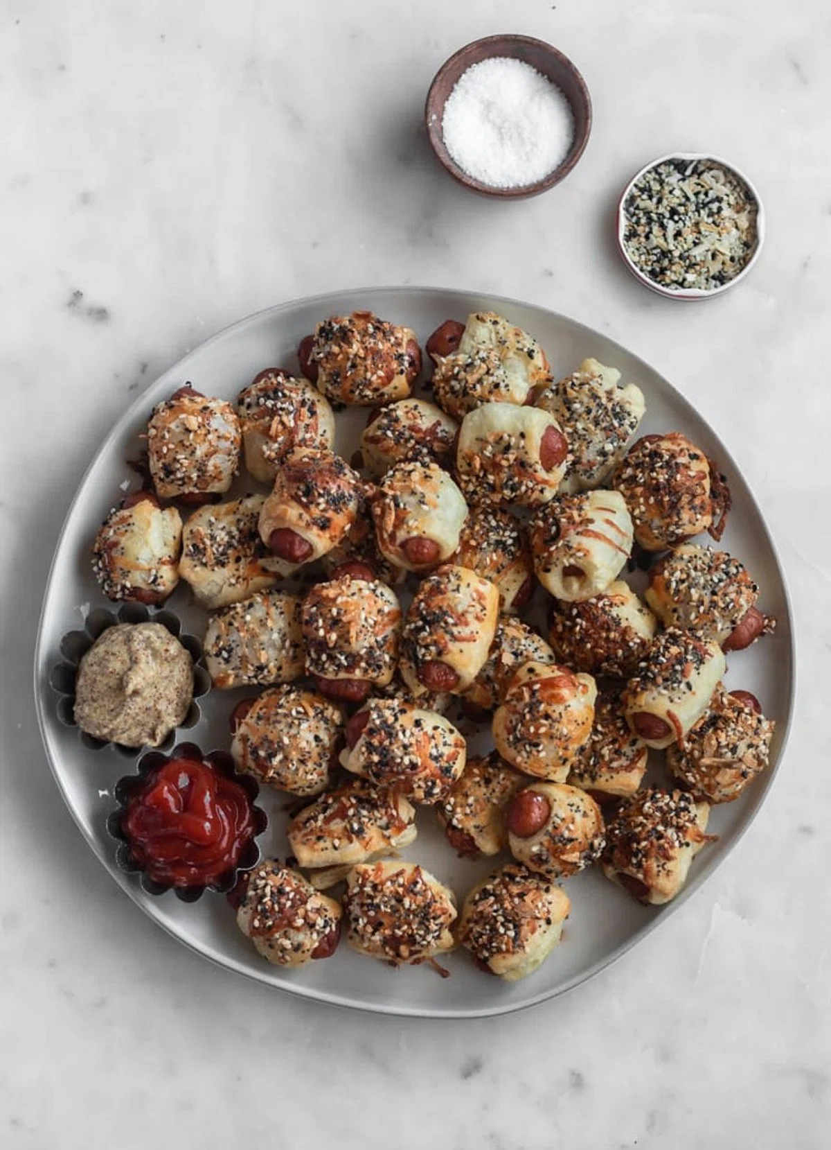 Pigs In A Blanket With Everything Seasoning & Parmesan