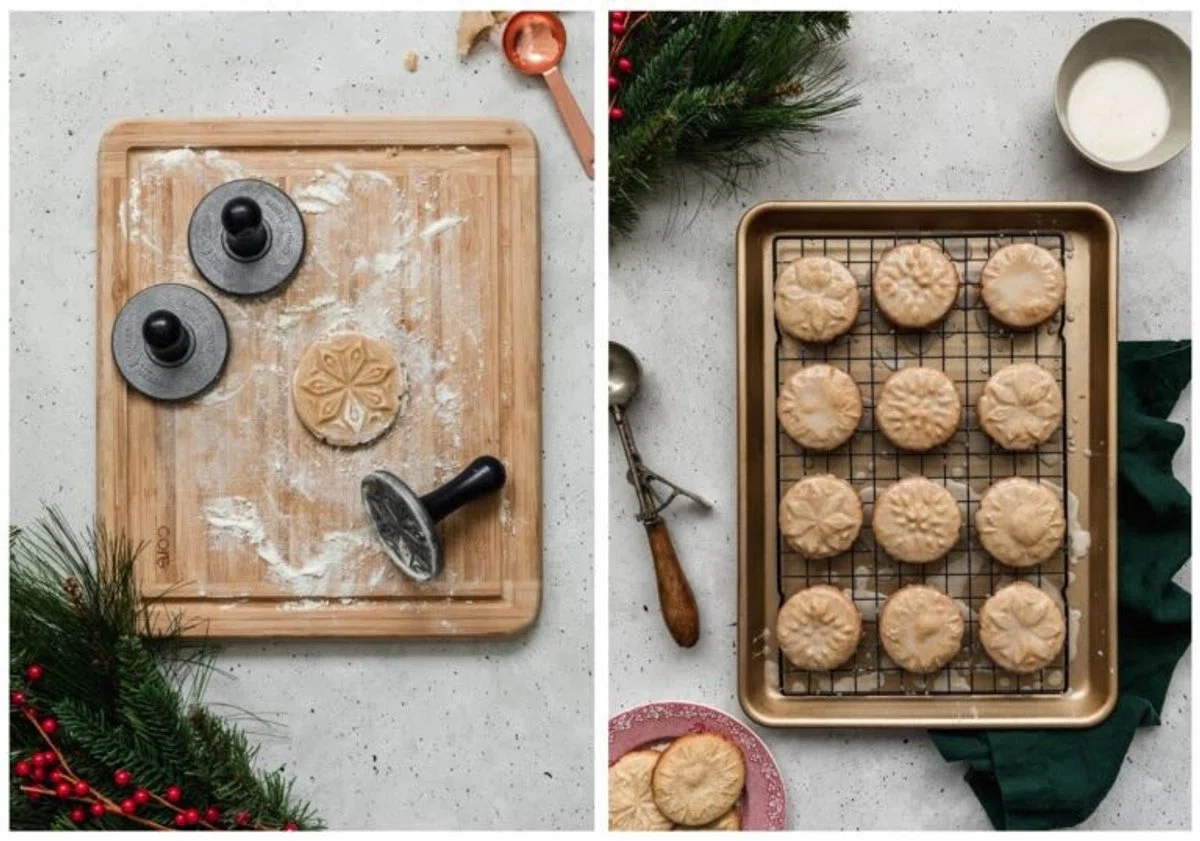Eggnog Cookies With Boozy Glaze