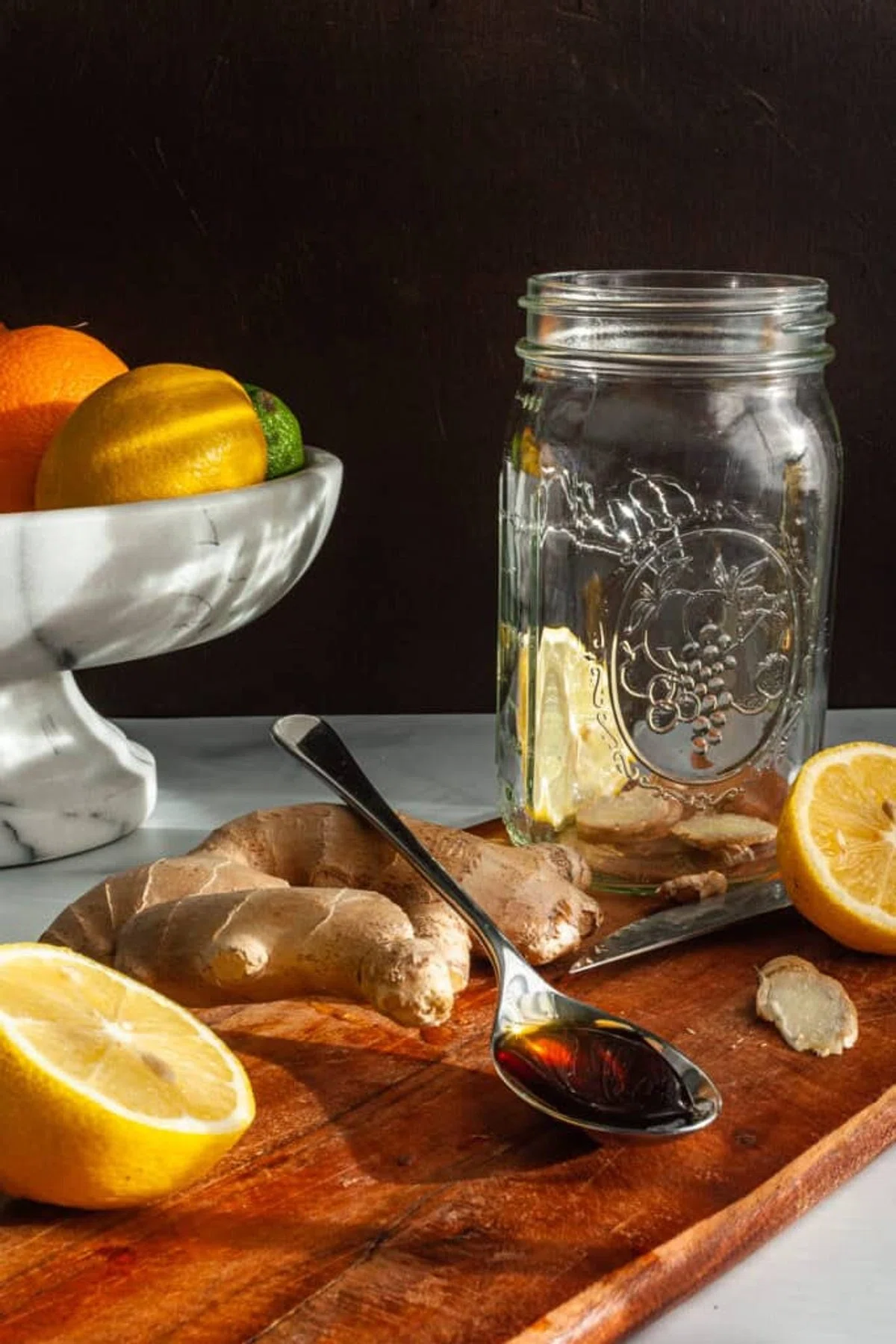 Fresh Ginger Tea (with Lemon and Honey)