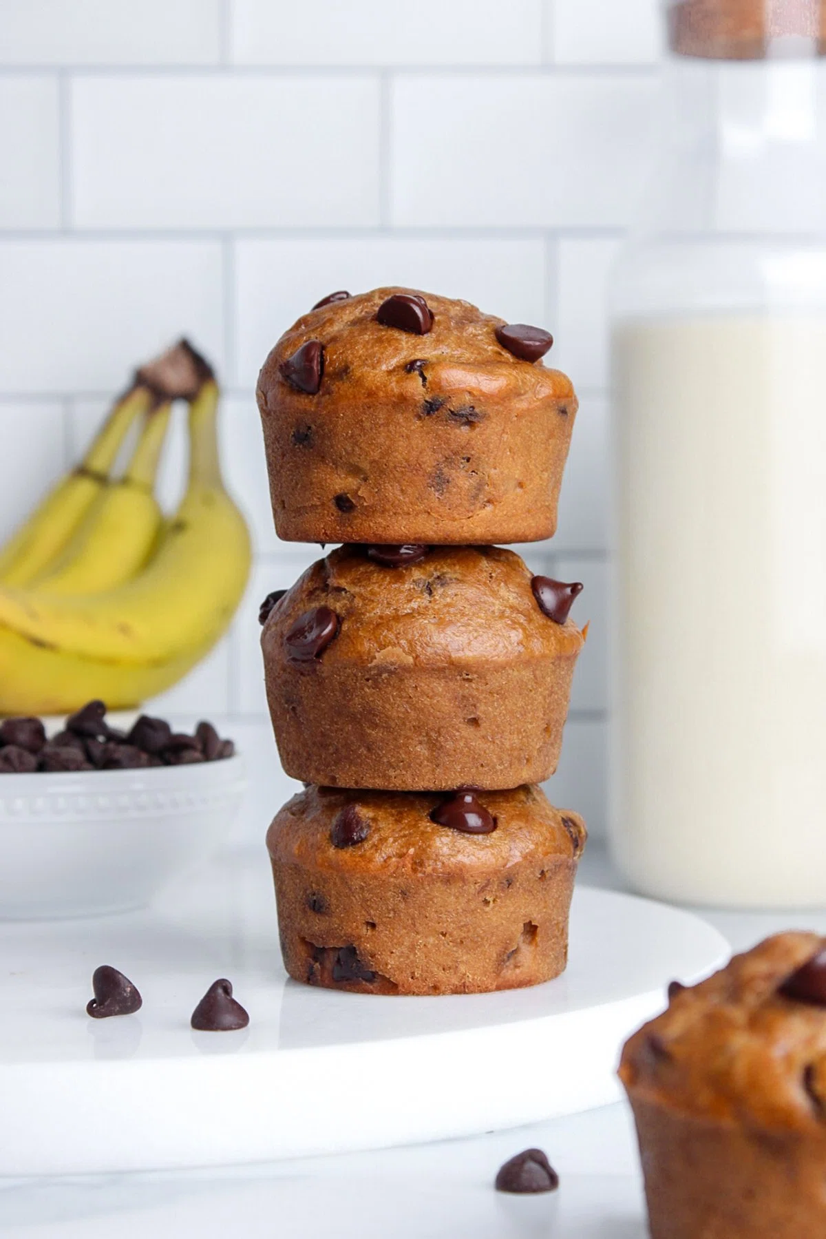 Vegan Banana Chocolate Chip Muffins