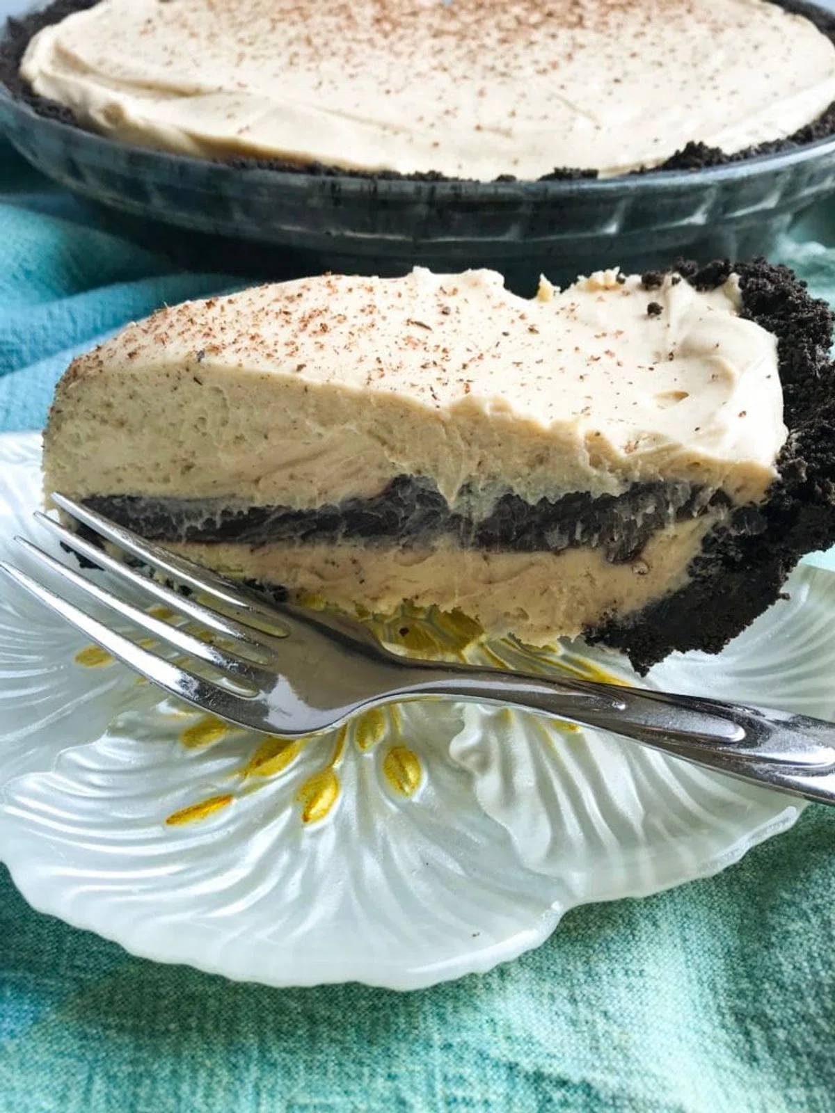 Peanut Butter Fudge Cheesecake Pie