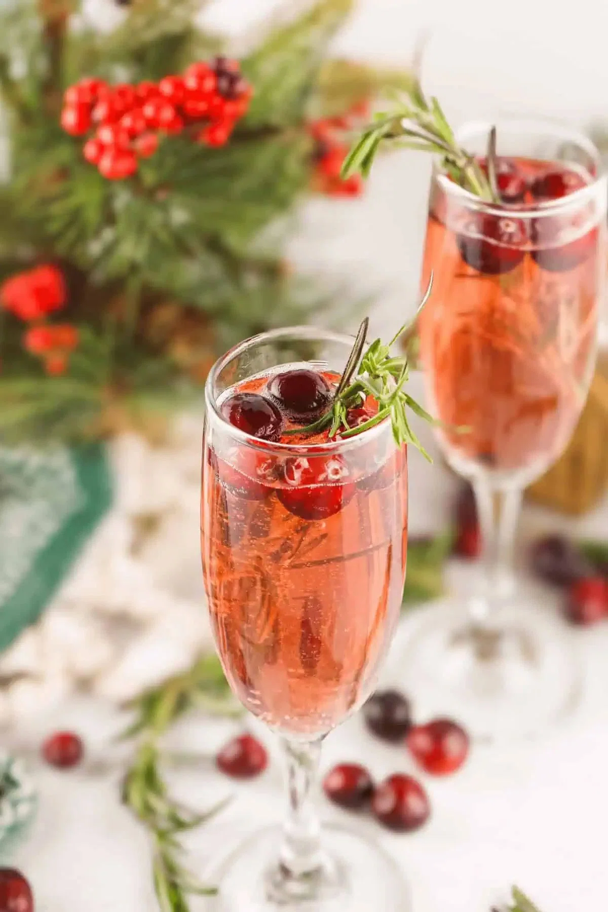 Cranberry Mimosas