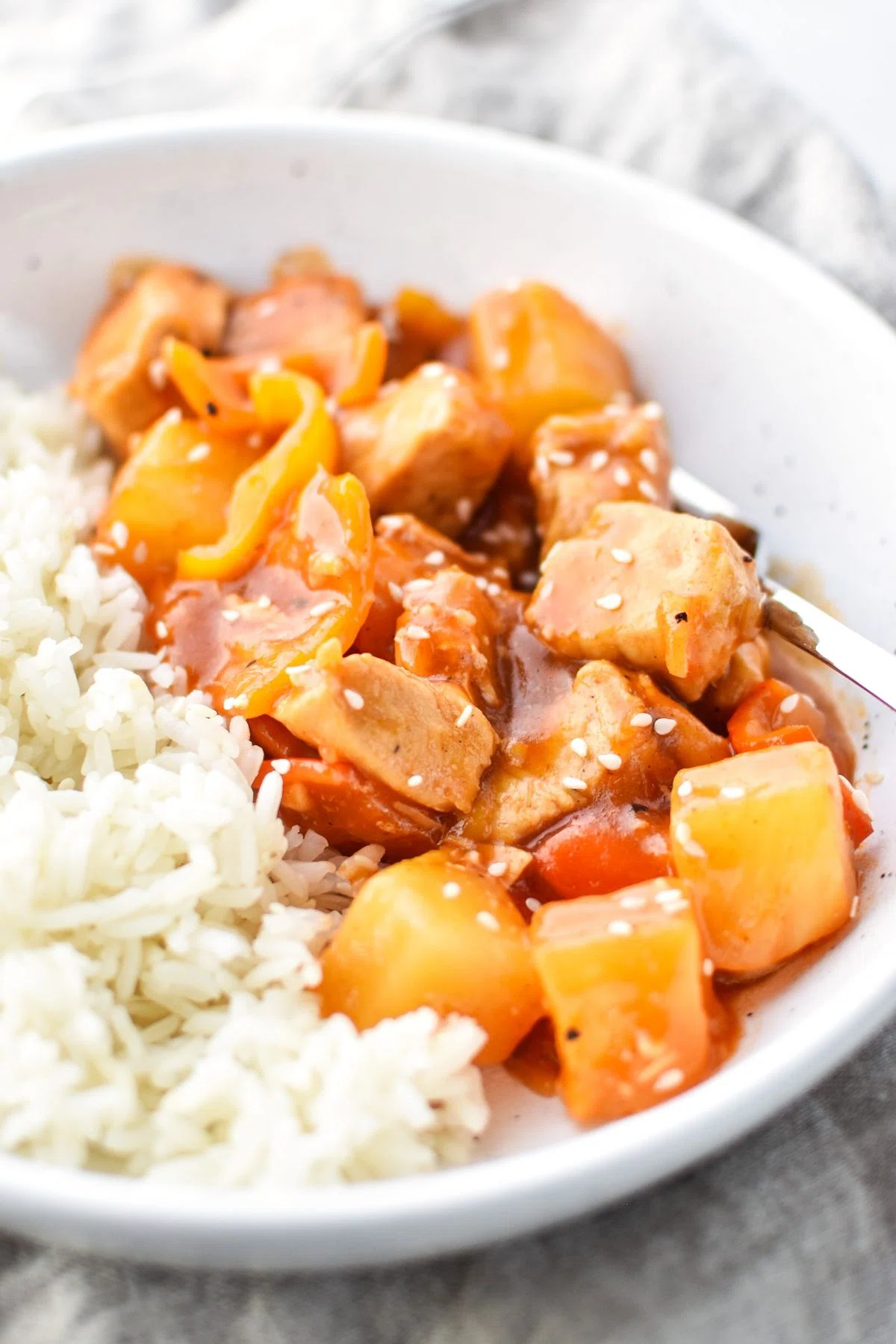 Instant Pot Sweet Ginger BBQ Chicken Meal Prep