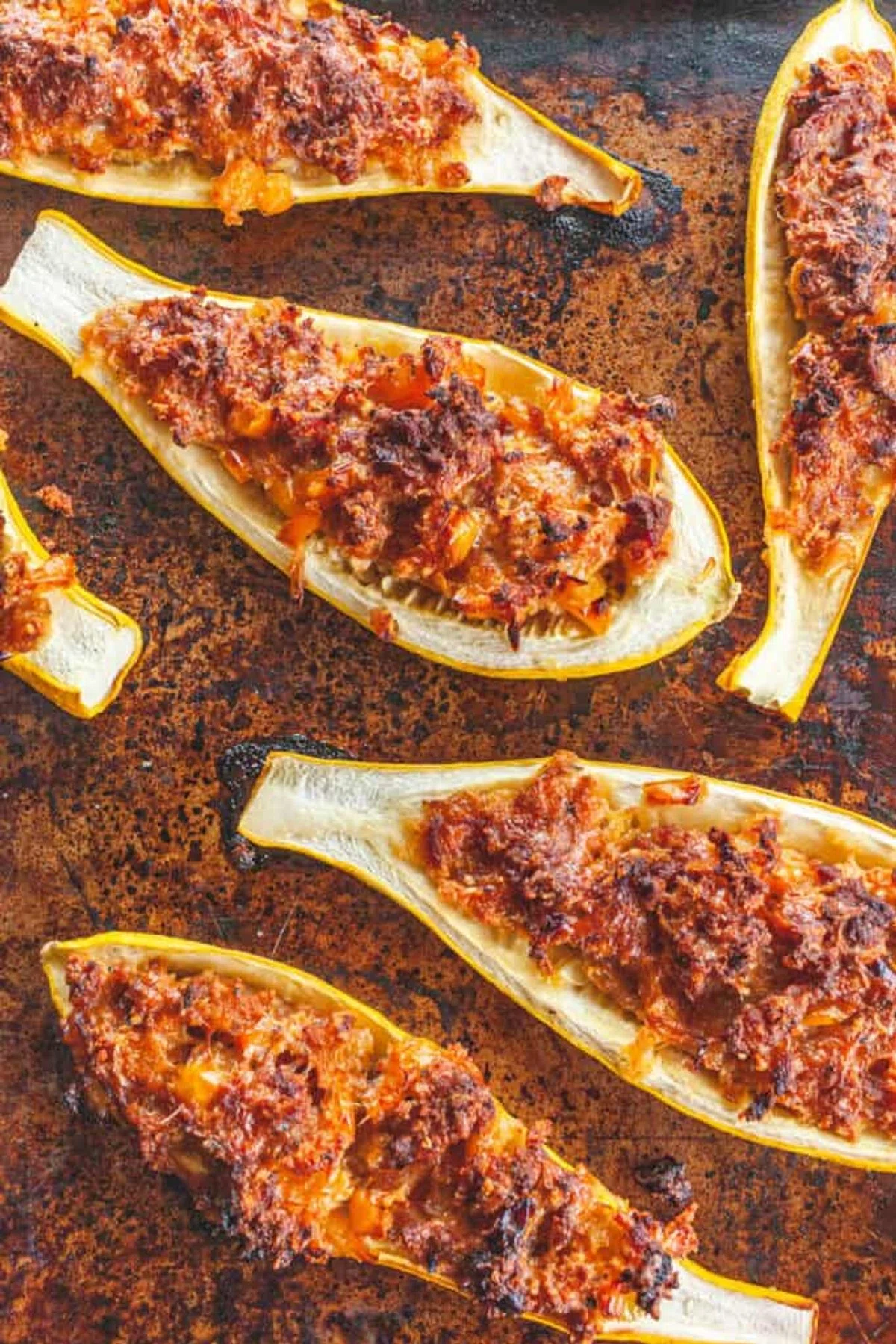 Stuffed Summer Squash