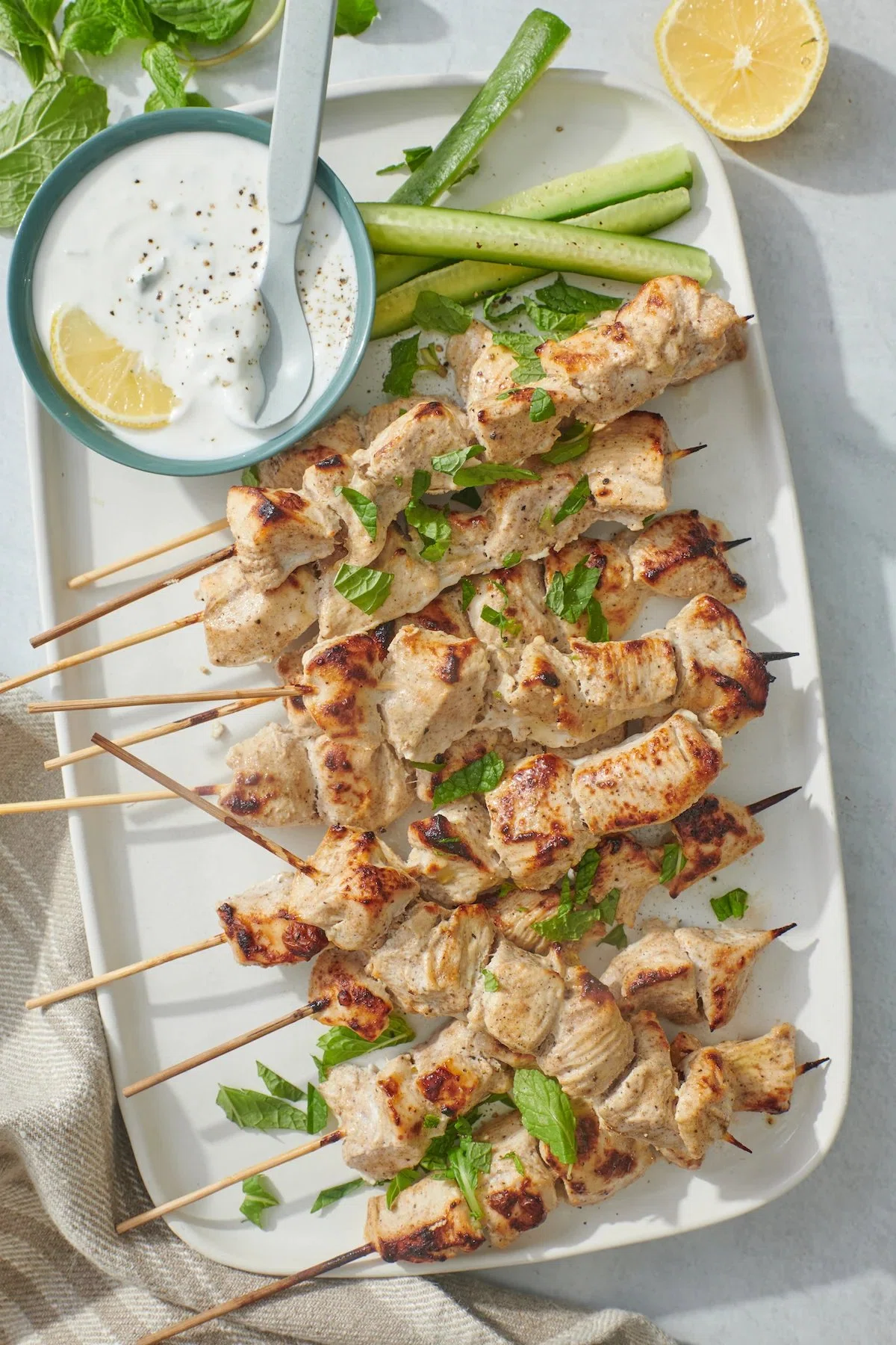 Chicken Tikka with Cucumber Mint Raita