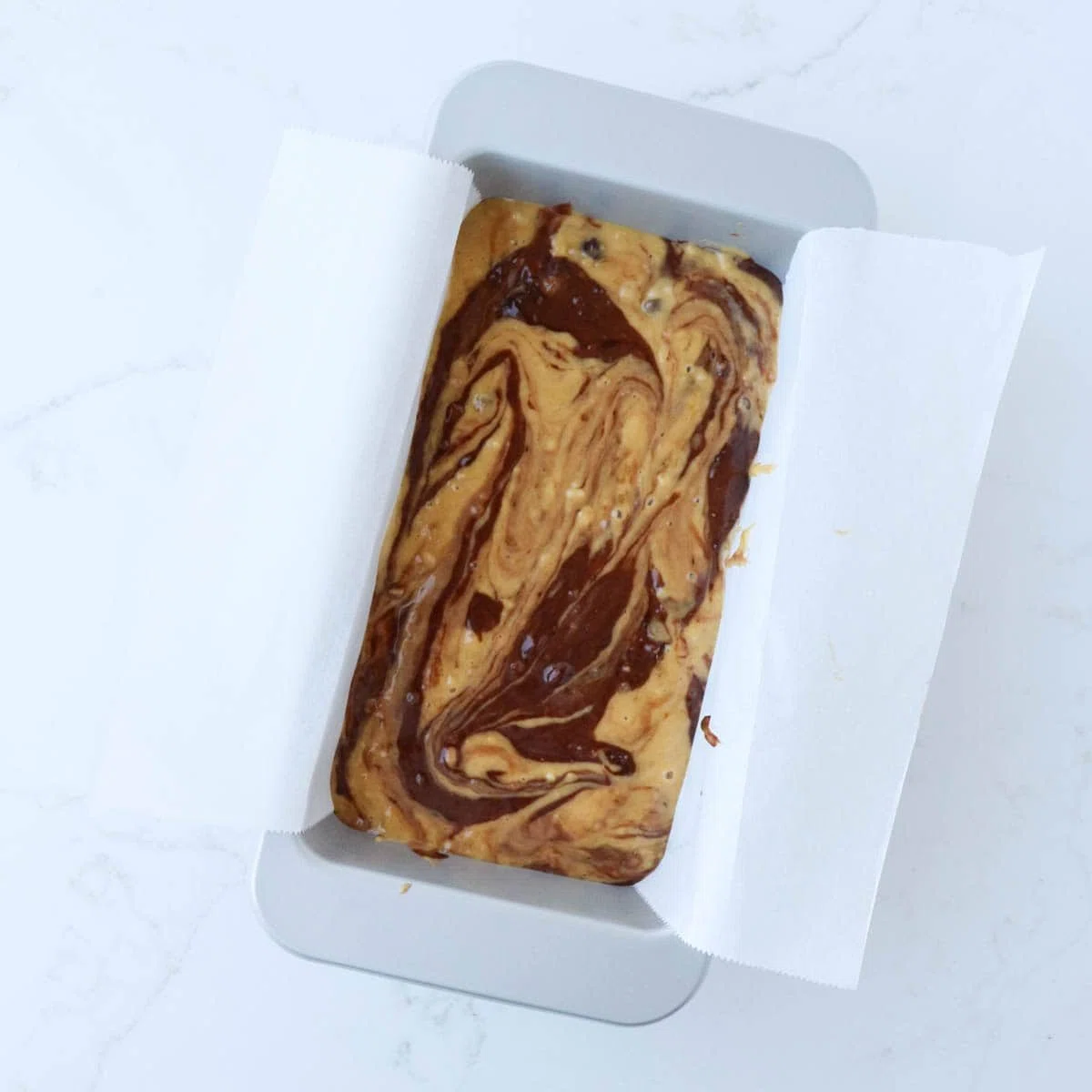 Chocolate Marbled Banana Bread