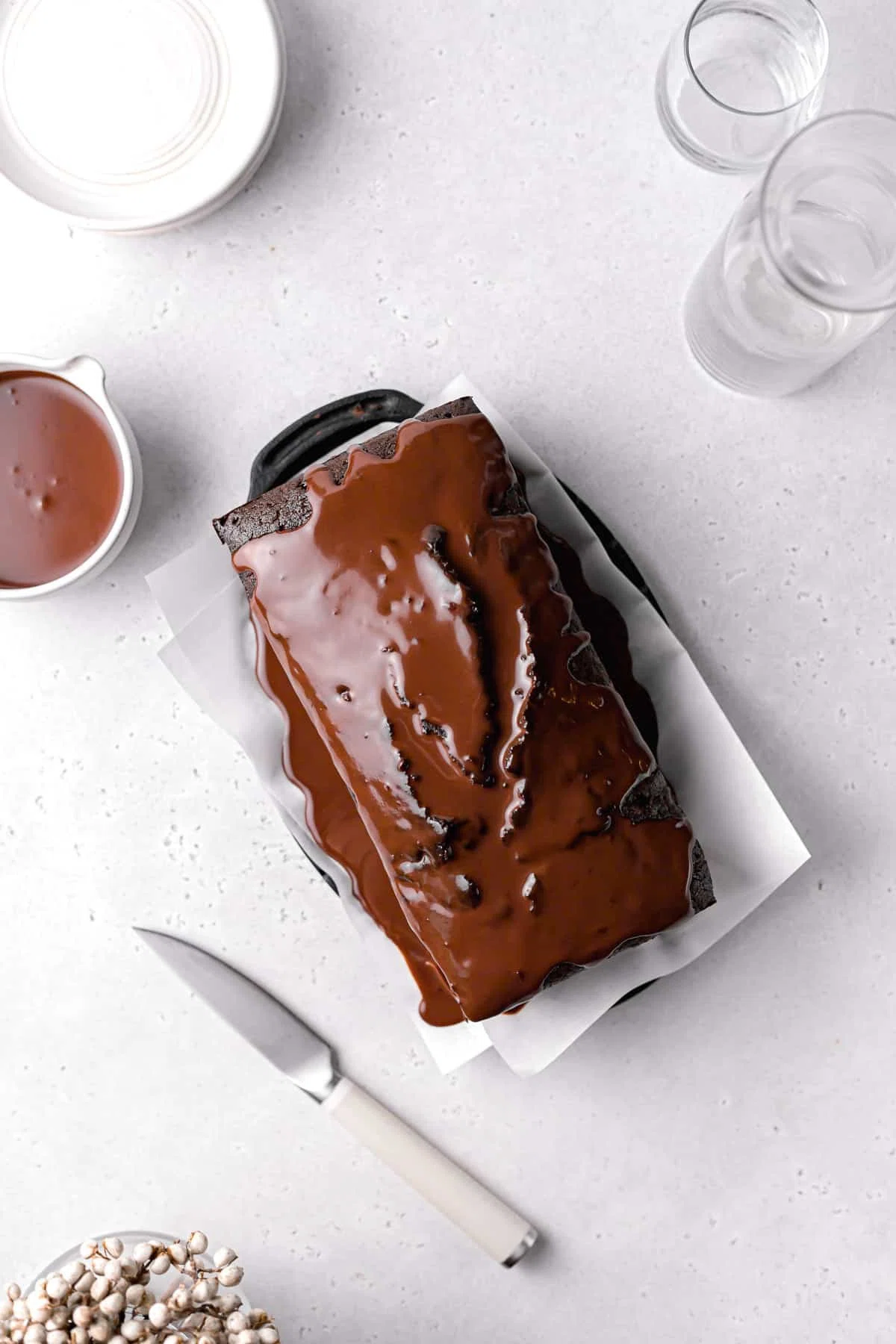 Chocolate Sour Cream Pound Cake