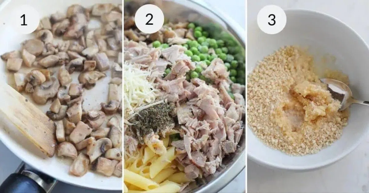 Leftover Turkey Pasta Casserole