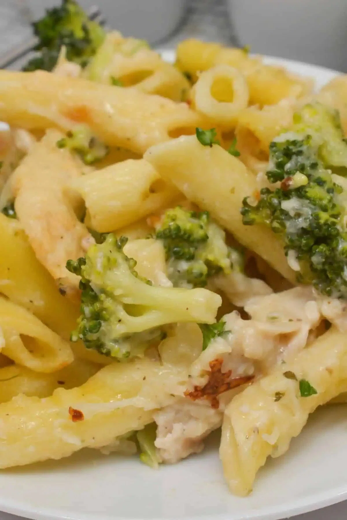 Baked Chicken and Broccoli Alfredo