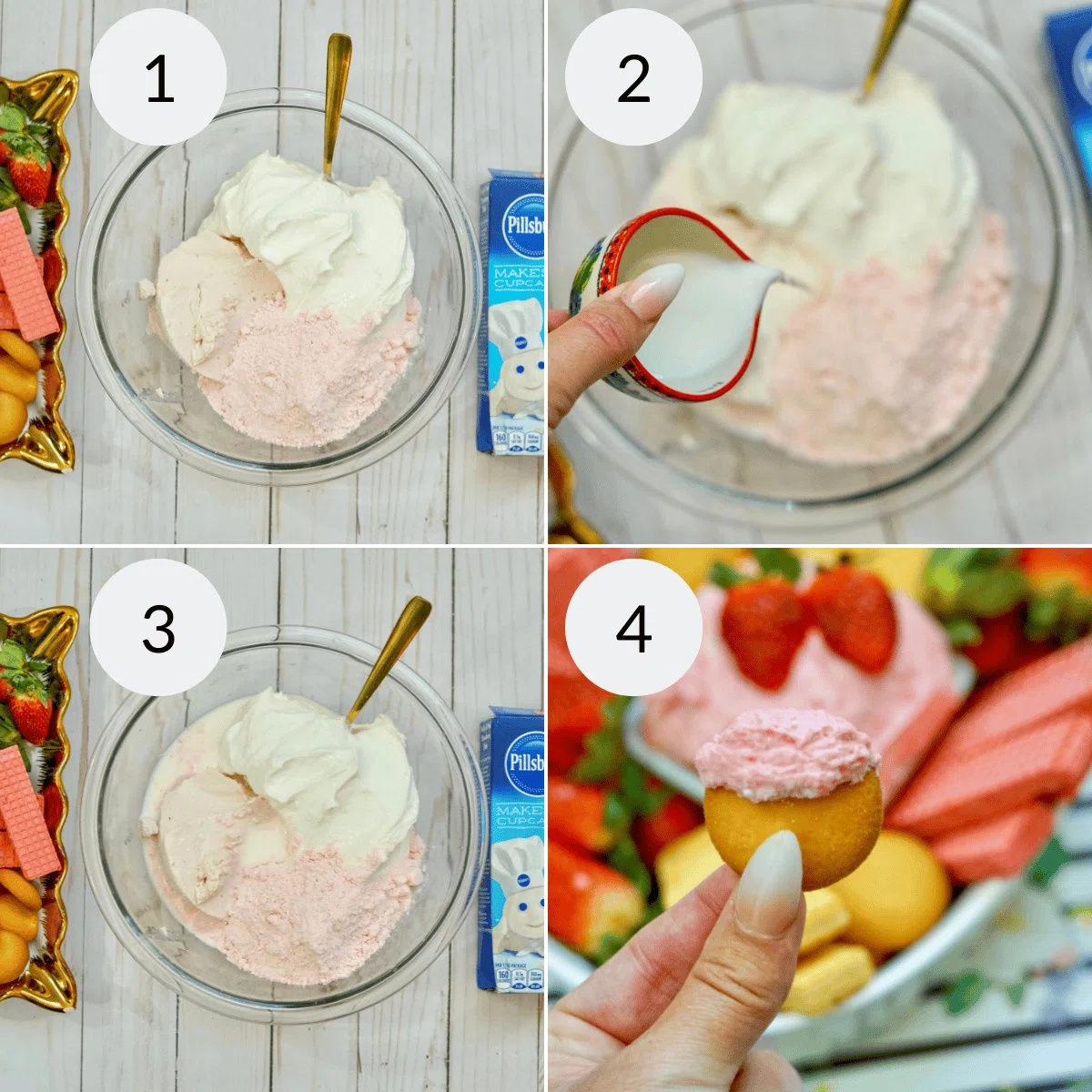 Strawberry Cake Batter Dip