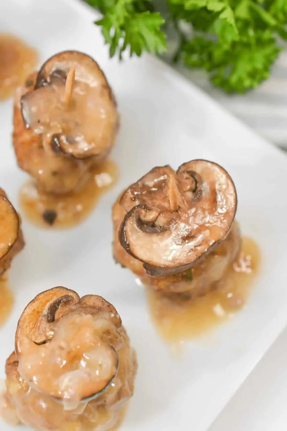 Veal Marsala Meatball Bites