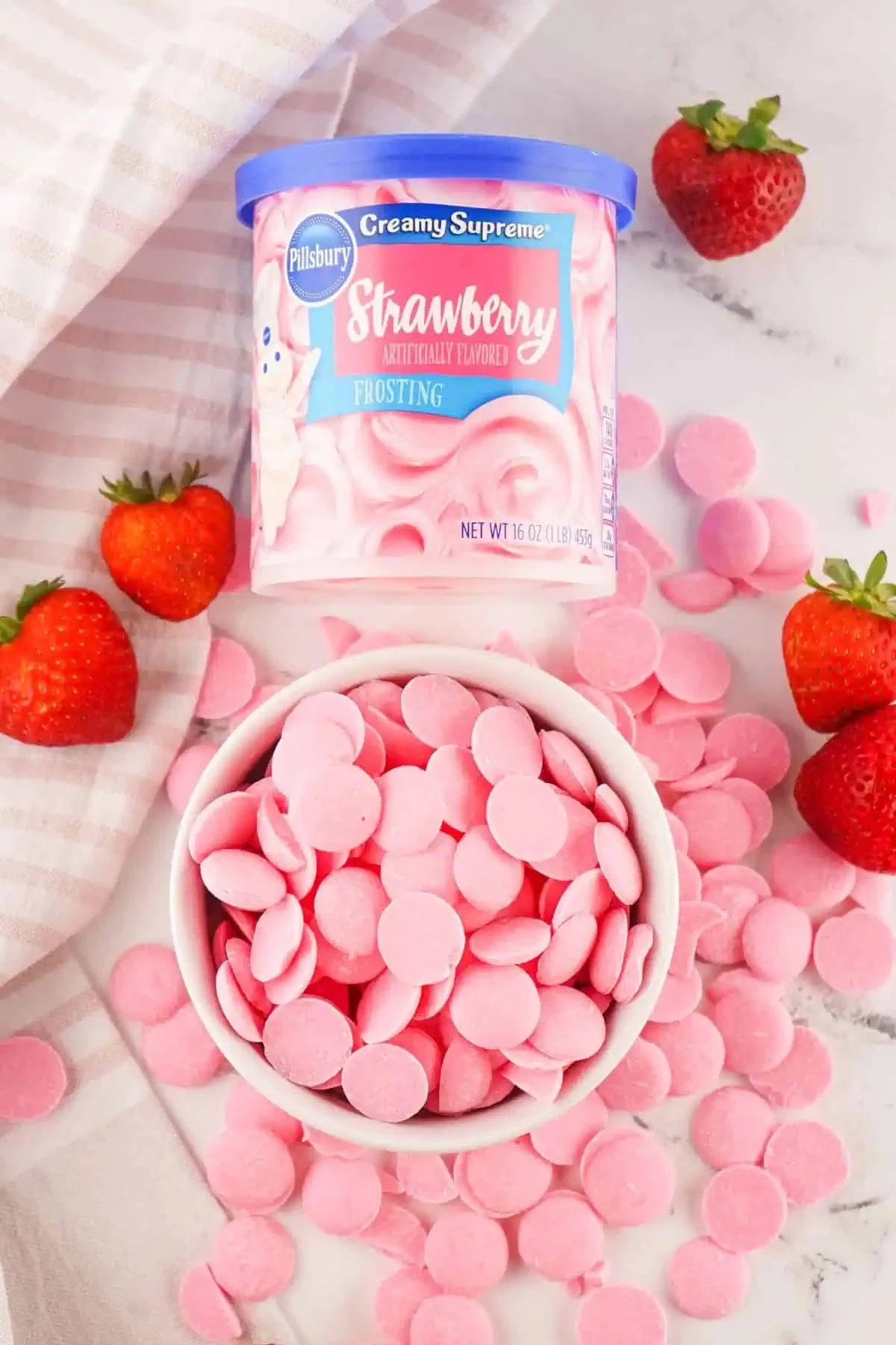 Strawberry Fudge (2 Ingredients)