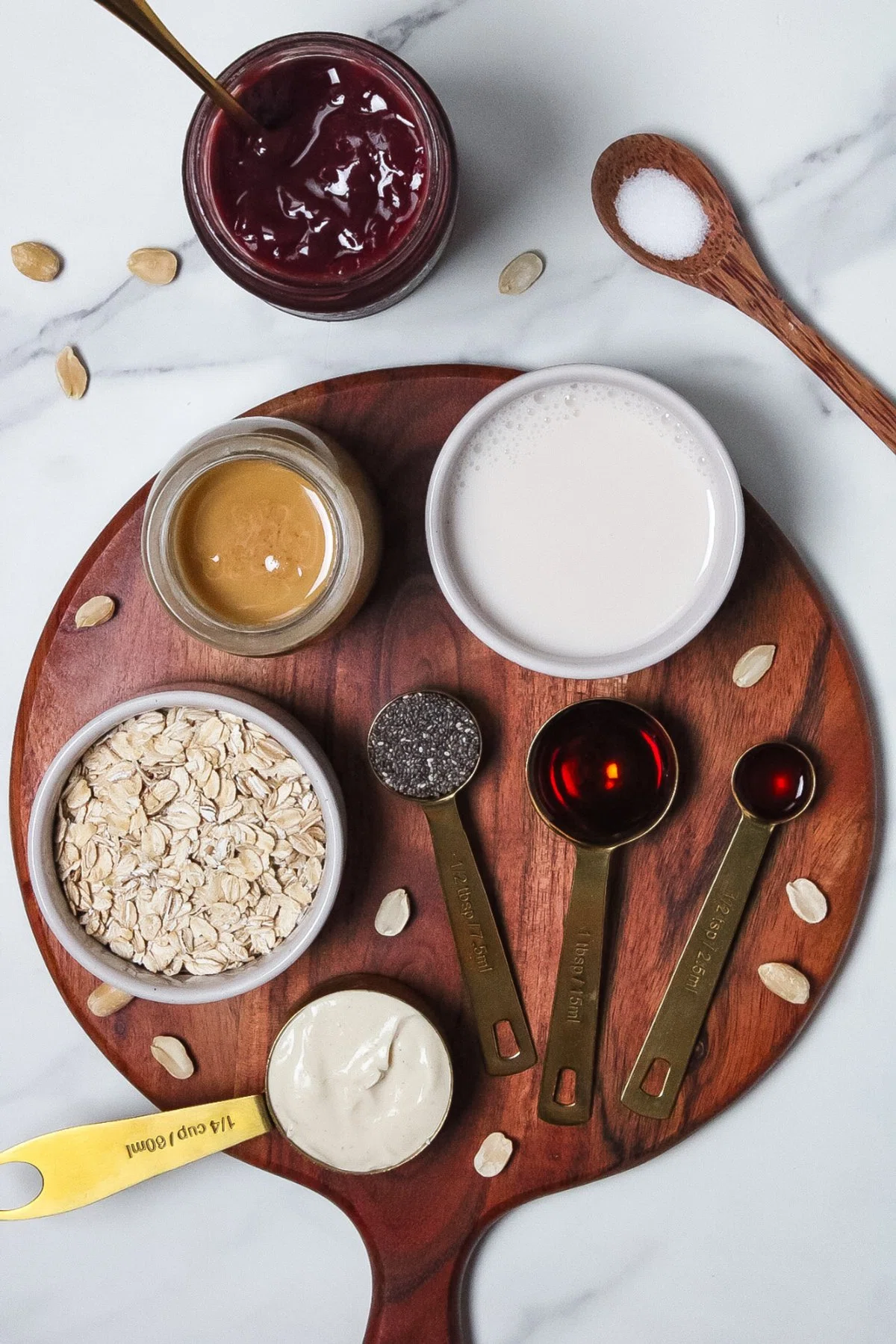 PB&J Overnight Oats