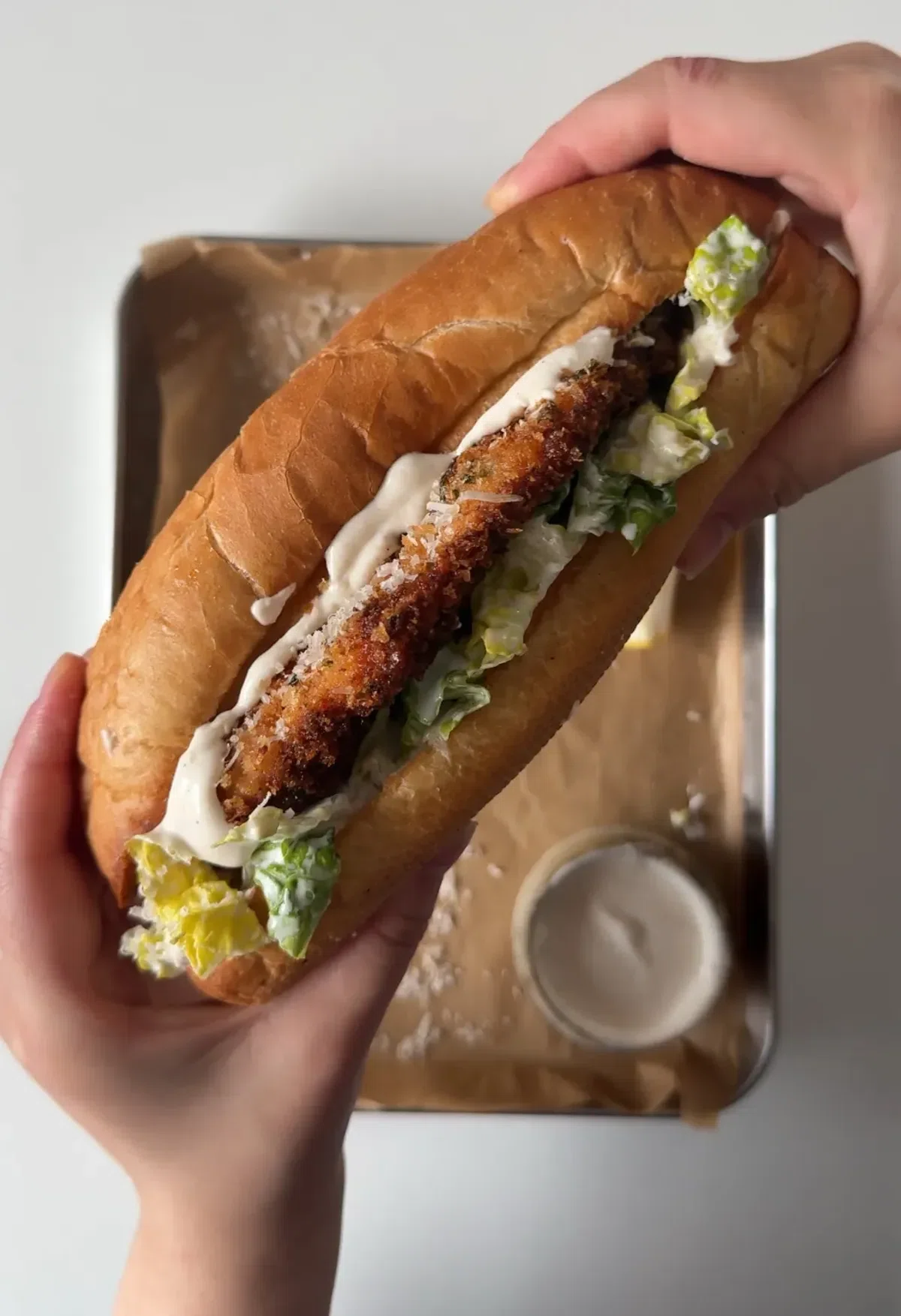 Crispy Ceasar Chicken Sandwhich