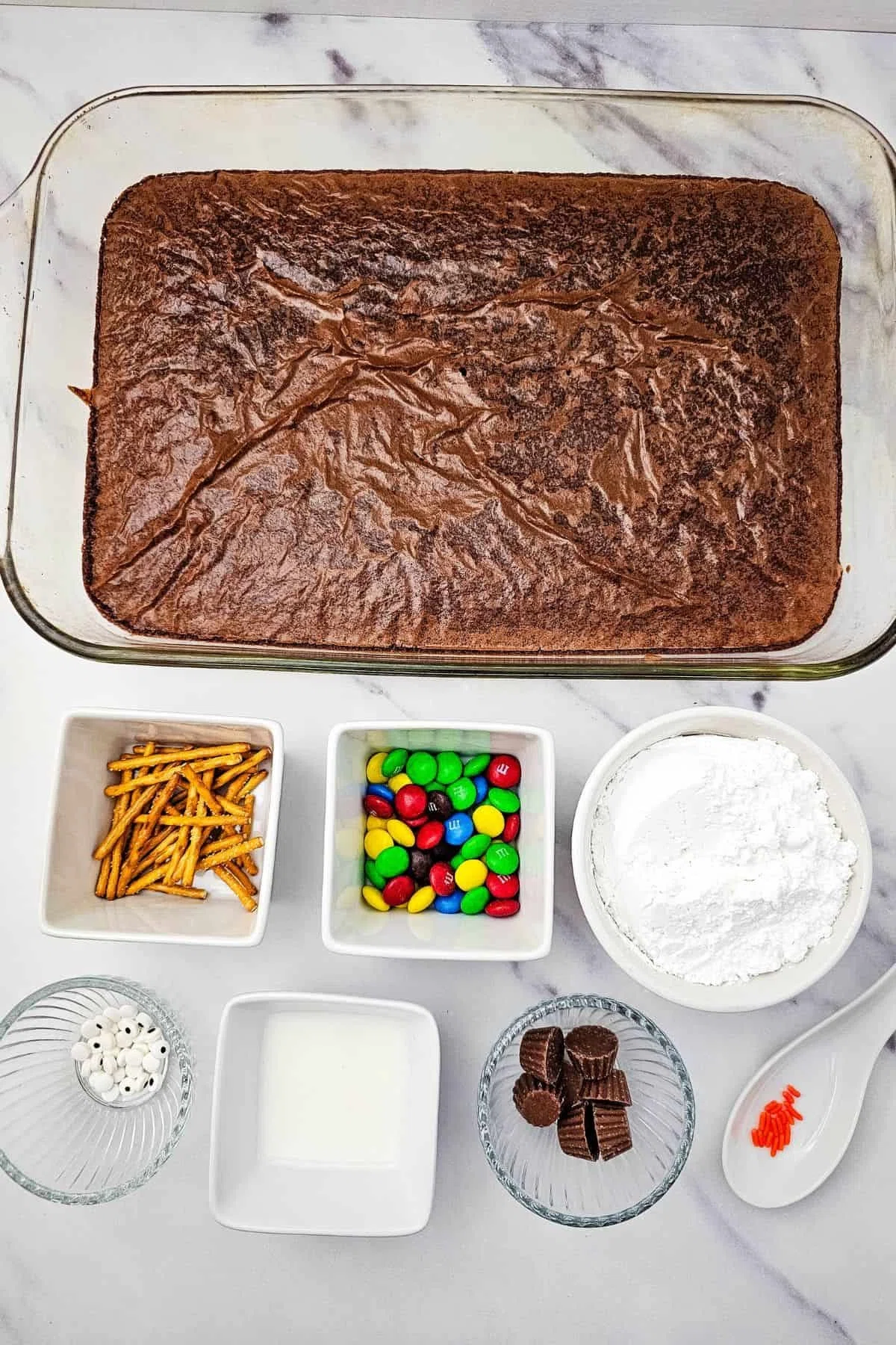 Snowman Brownies