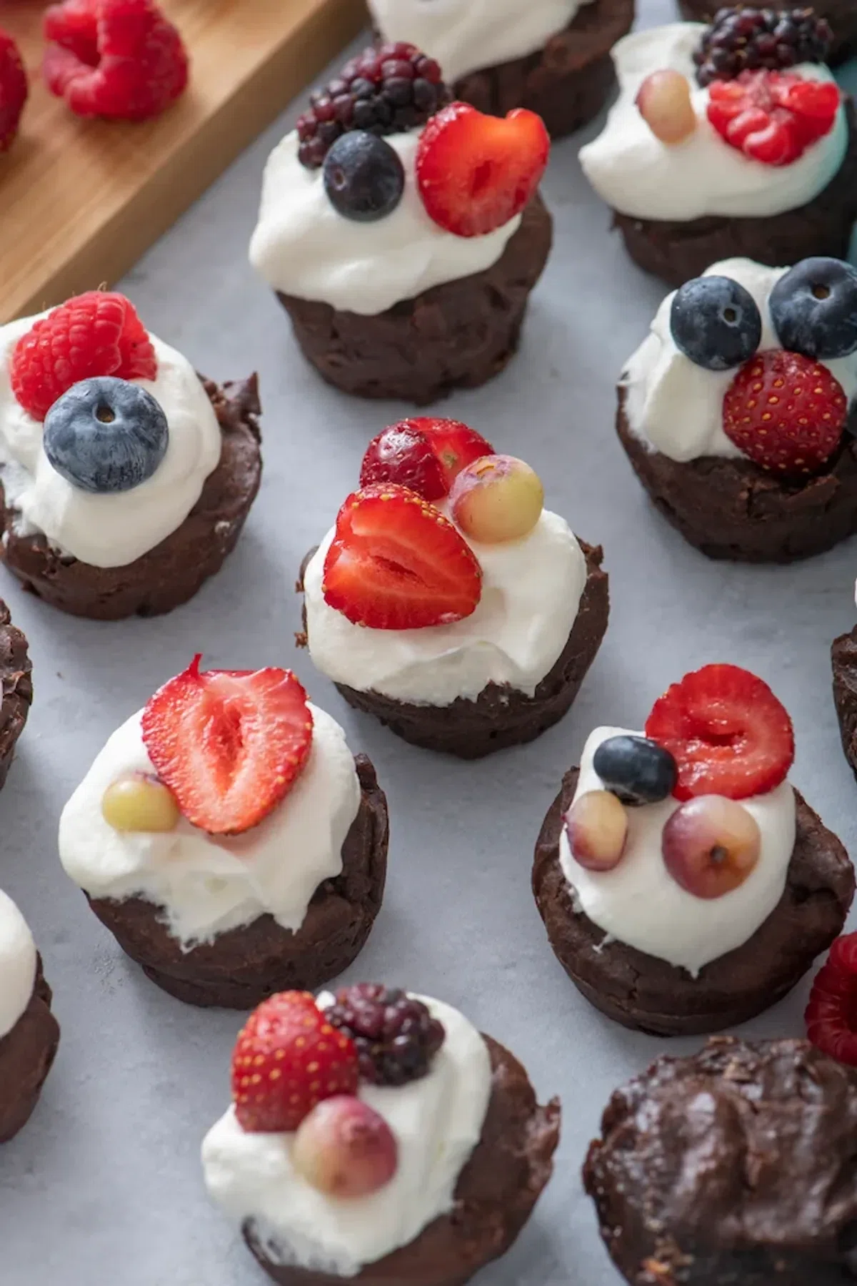 Whole Wheat Double Chocolate Brownie Bites