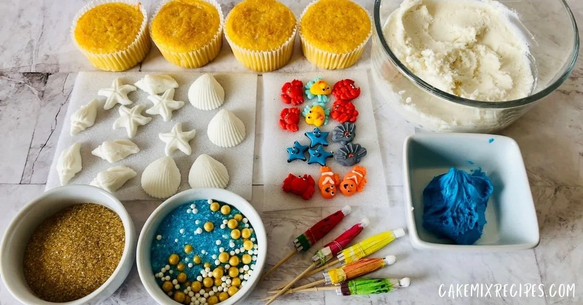 Beach Cupcakes