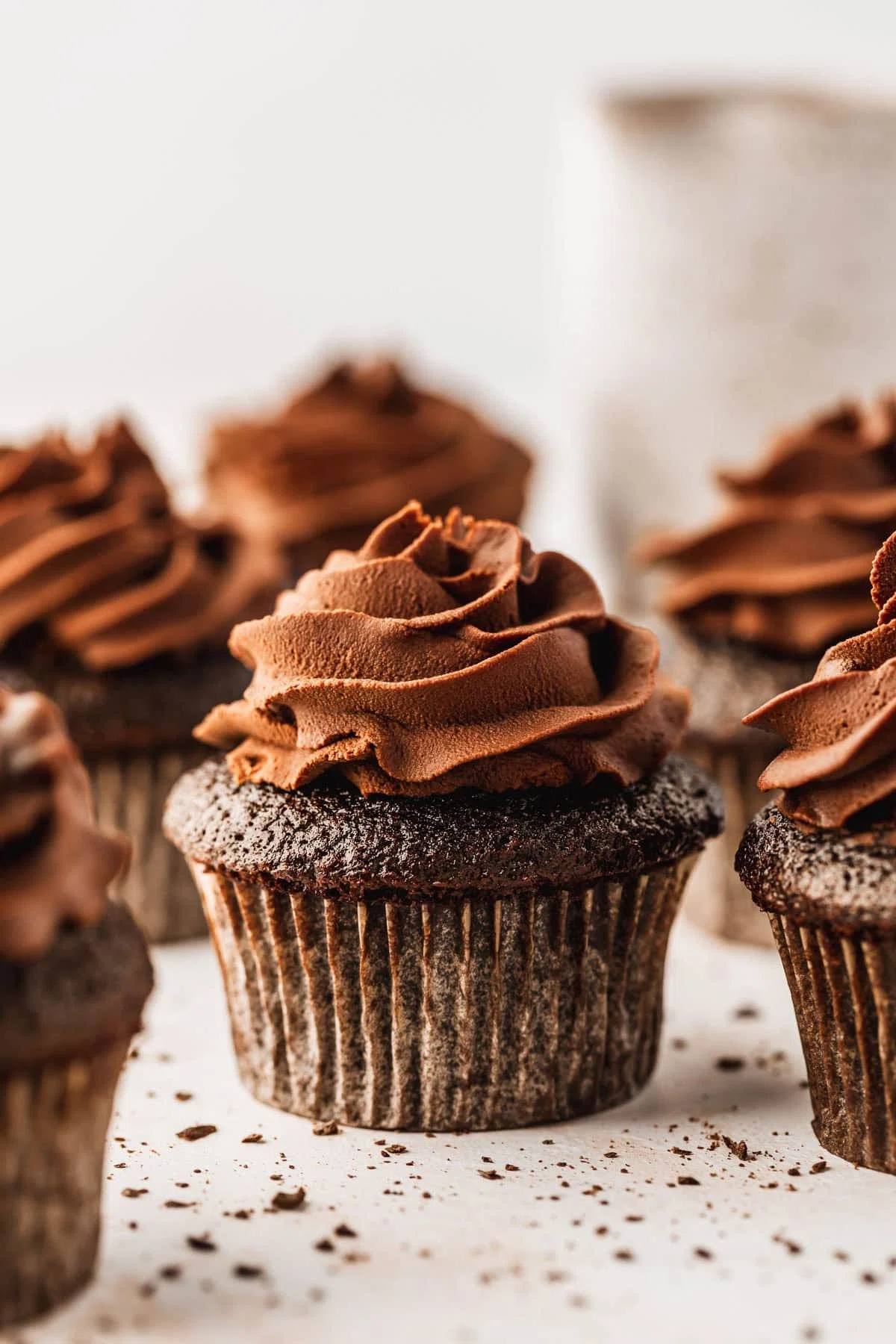 Small Batch Chocolate Cupcakes with Oil